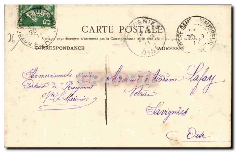 Rouen CPA la rue Jeanne d arc — Rückseite