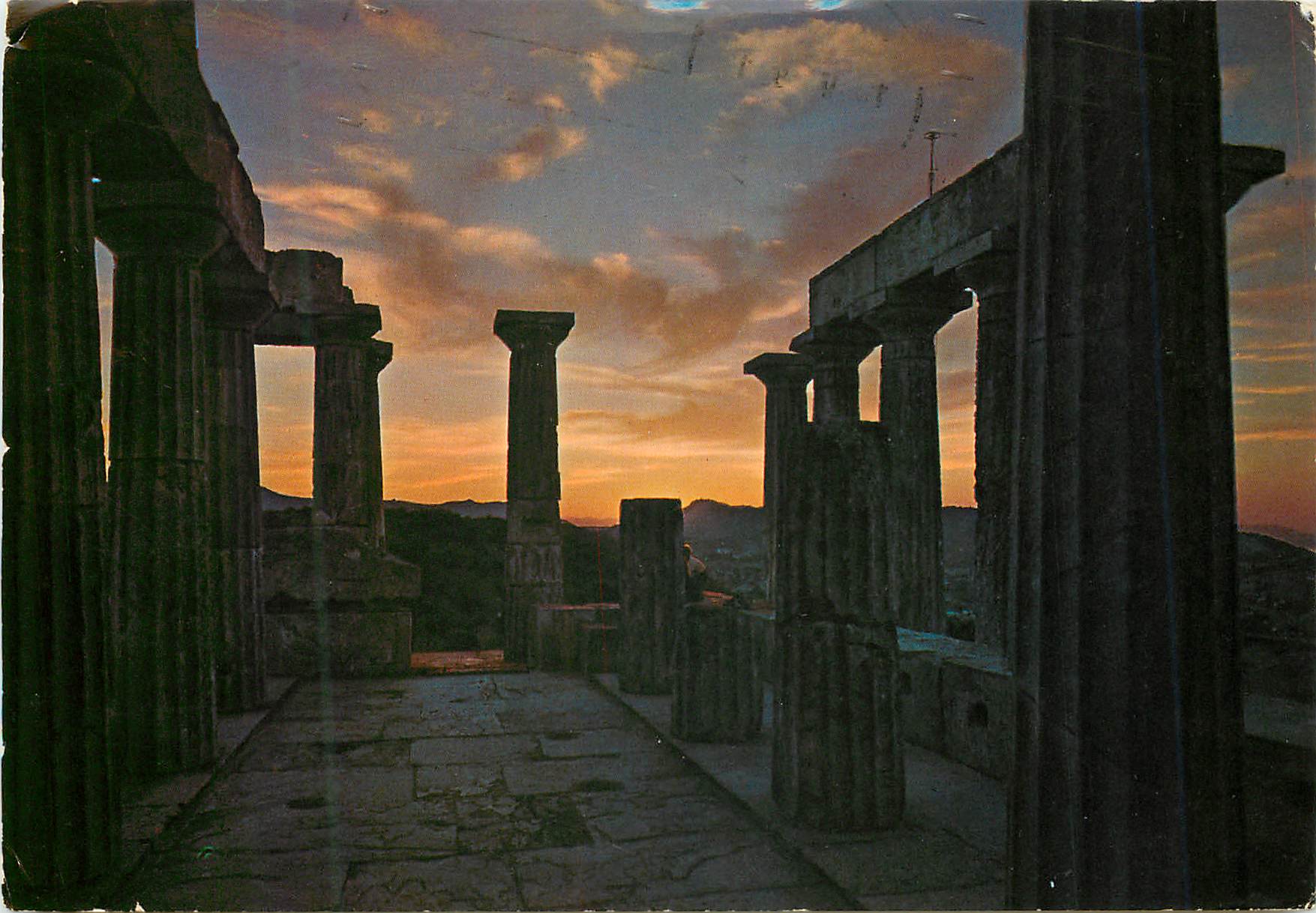 CPM Aegina le coucher du soleil vue du temple d'aphea
