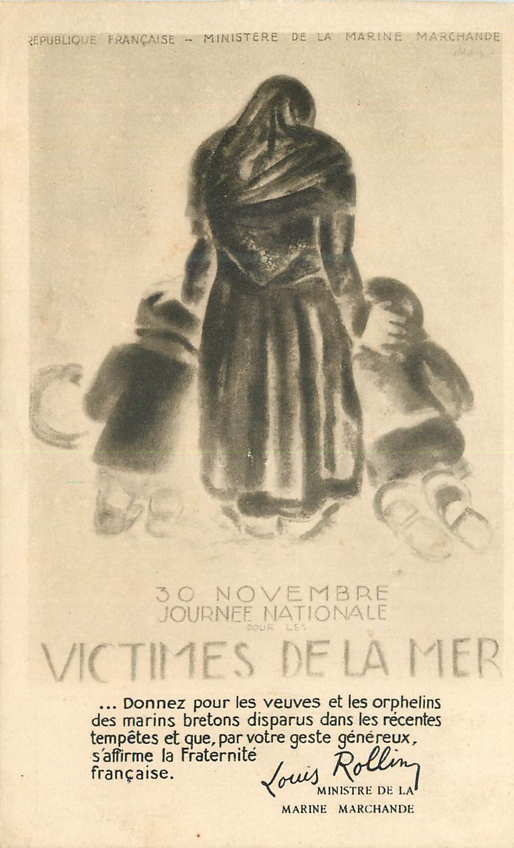 CPM Donnez pour les veuves et les orphelins