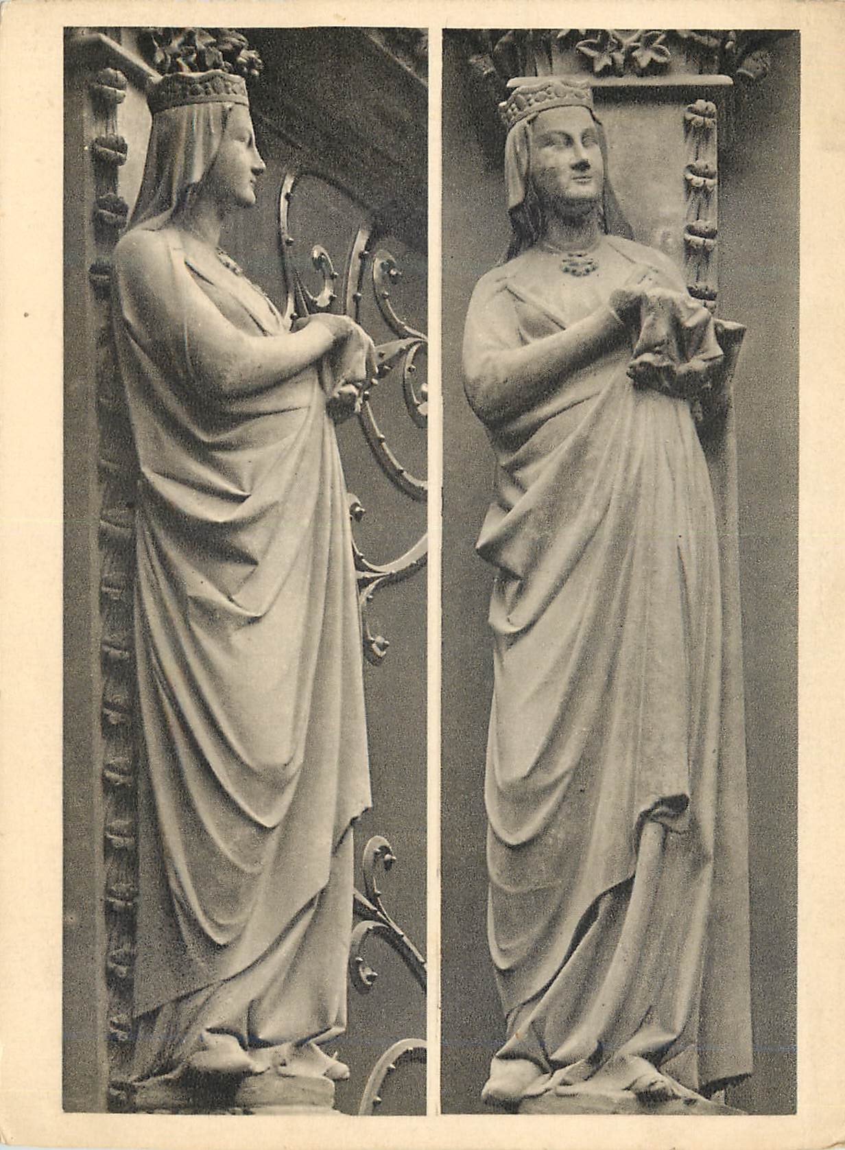 CPM Statue de la vierge (portrait du cloitre) statue der jungfrau (portal des kreuzganges)