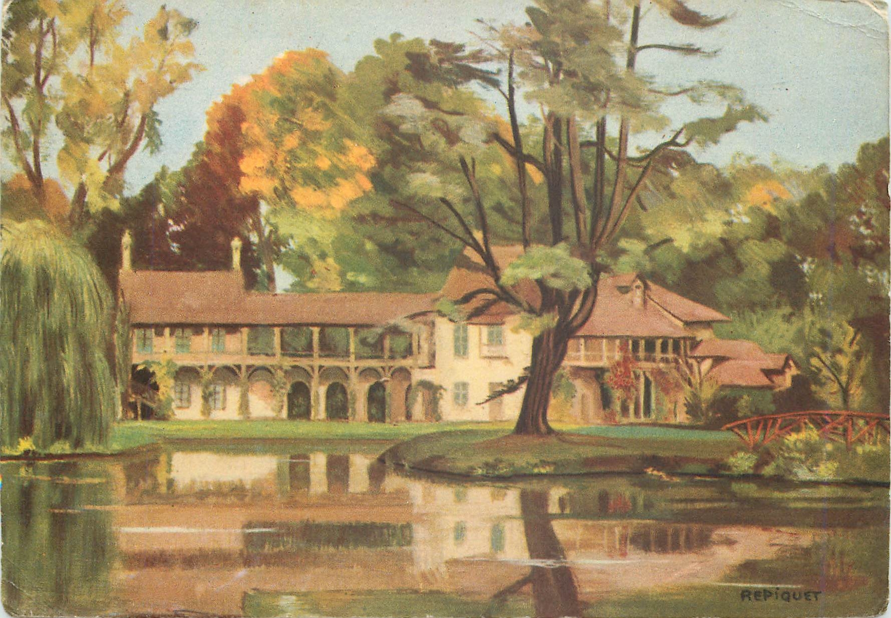 CPM Repiquet versailles hameau du petit trianon la maison de la reine