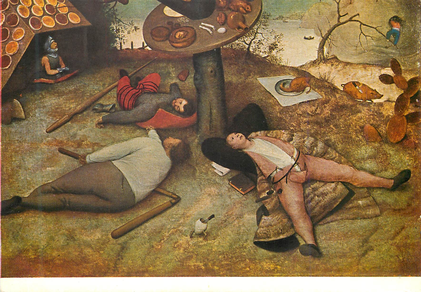 CPM Peter brueghel les pays de cocagne (vers 1528 1566)