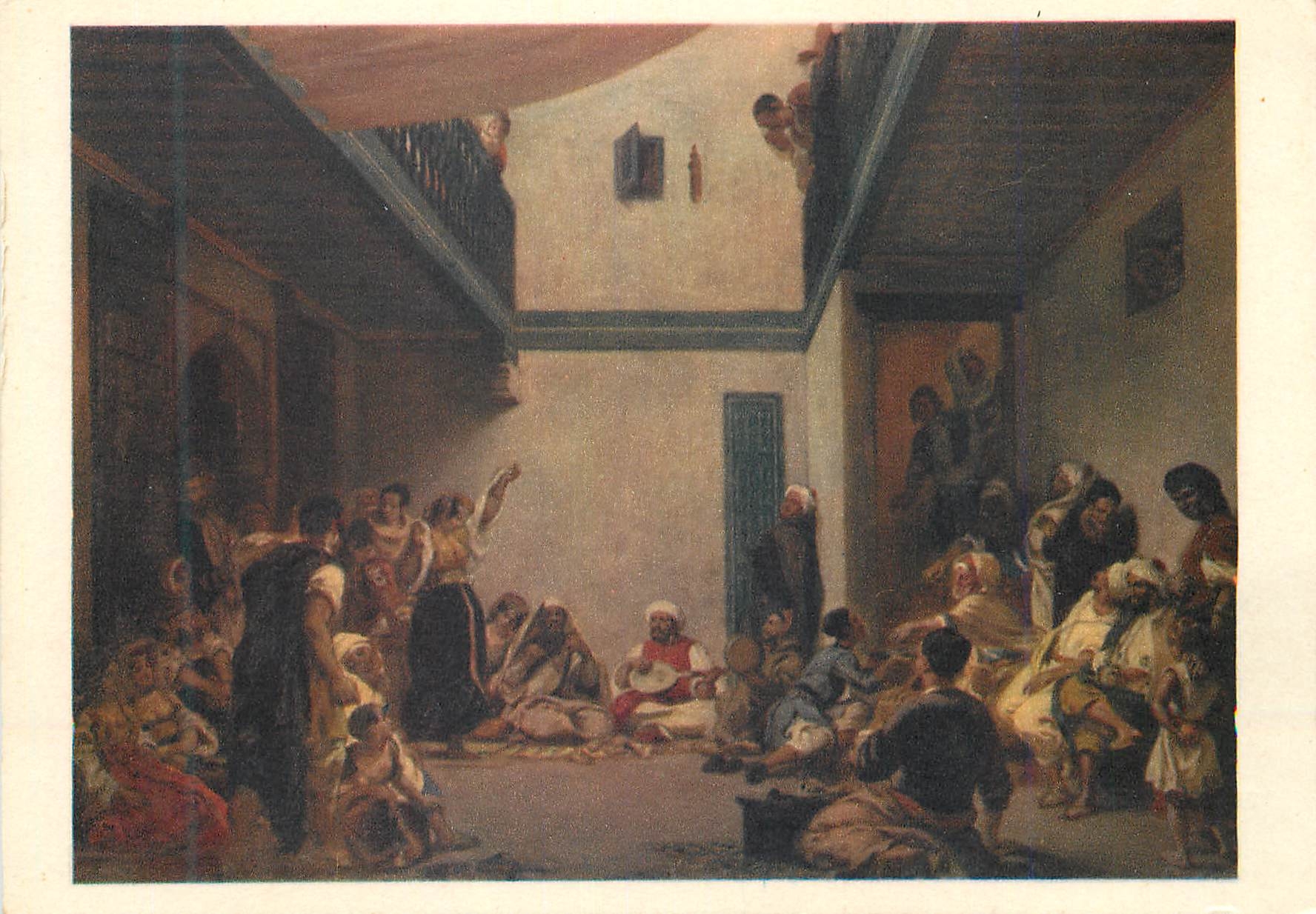 CPM E delacroix noce juive au maroc