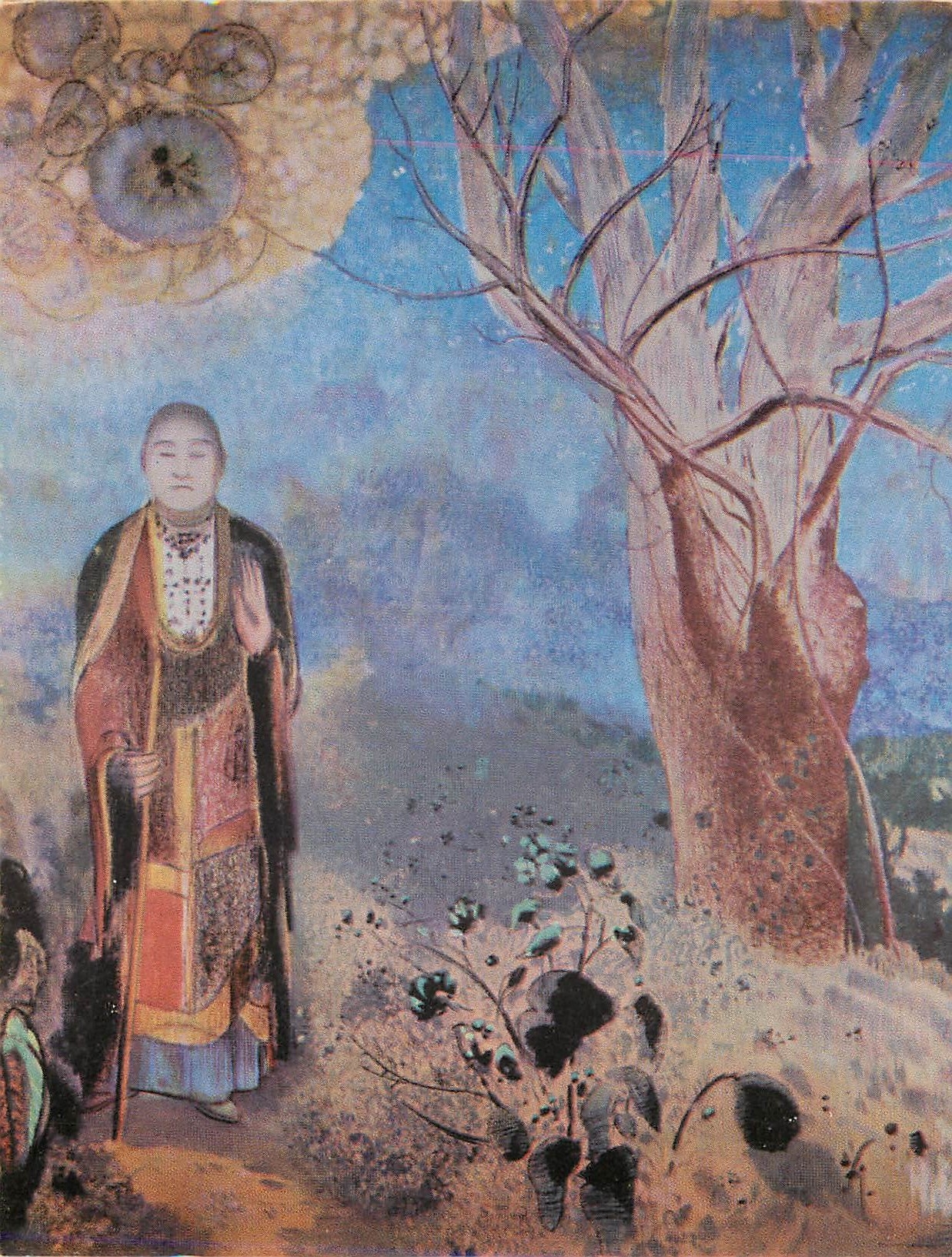 CPM Odilon Redon Le bouddha Pastel