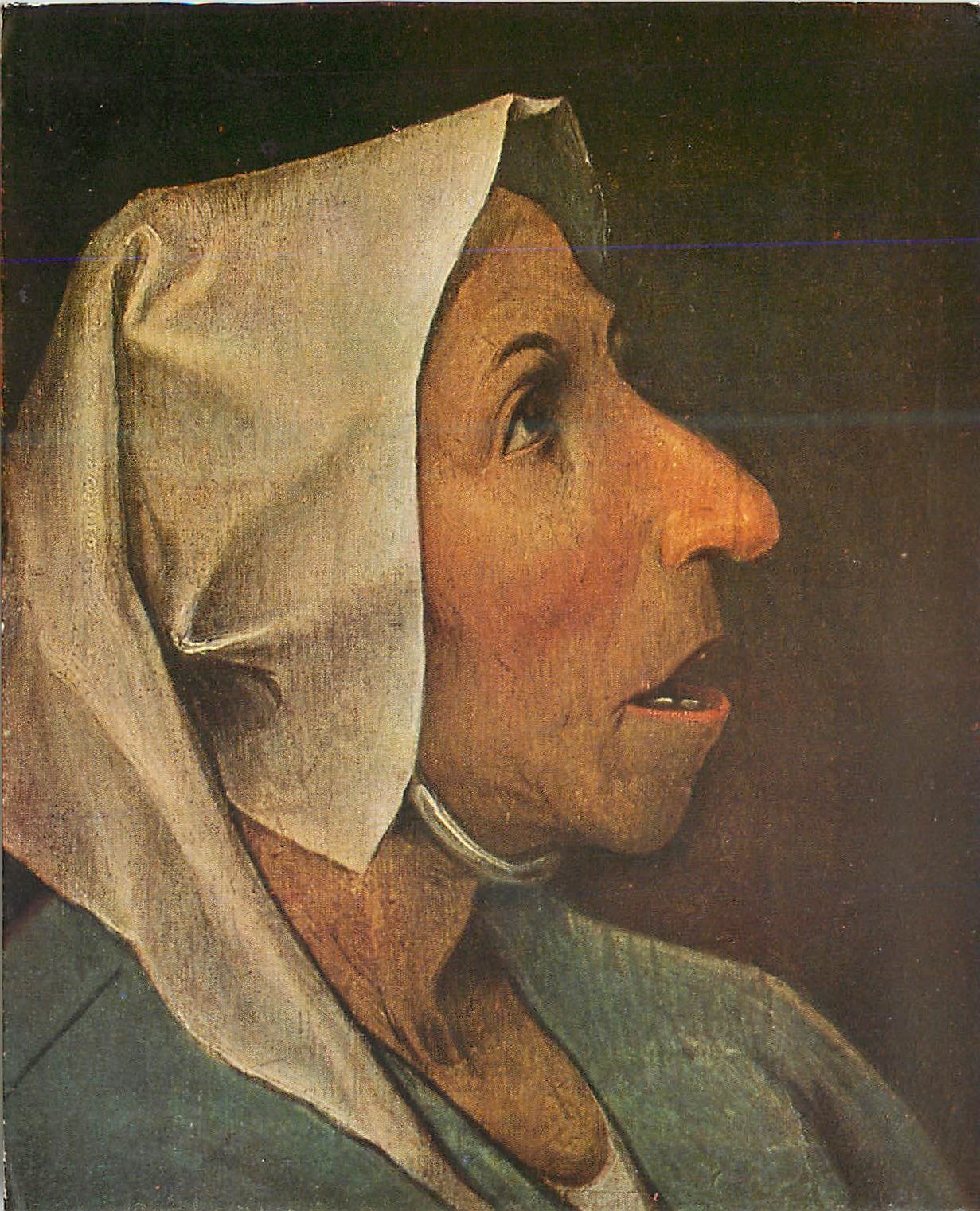 CPM Peeter brughel (vers 1528 1569) tete de vieille paysanne (vers 1565)