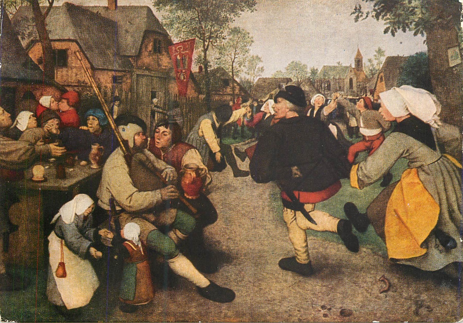 CPM Peter brueghel (vers 1528 1569) danse de paysans