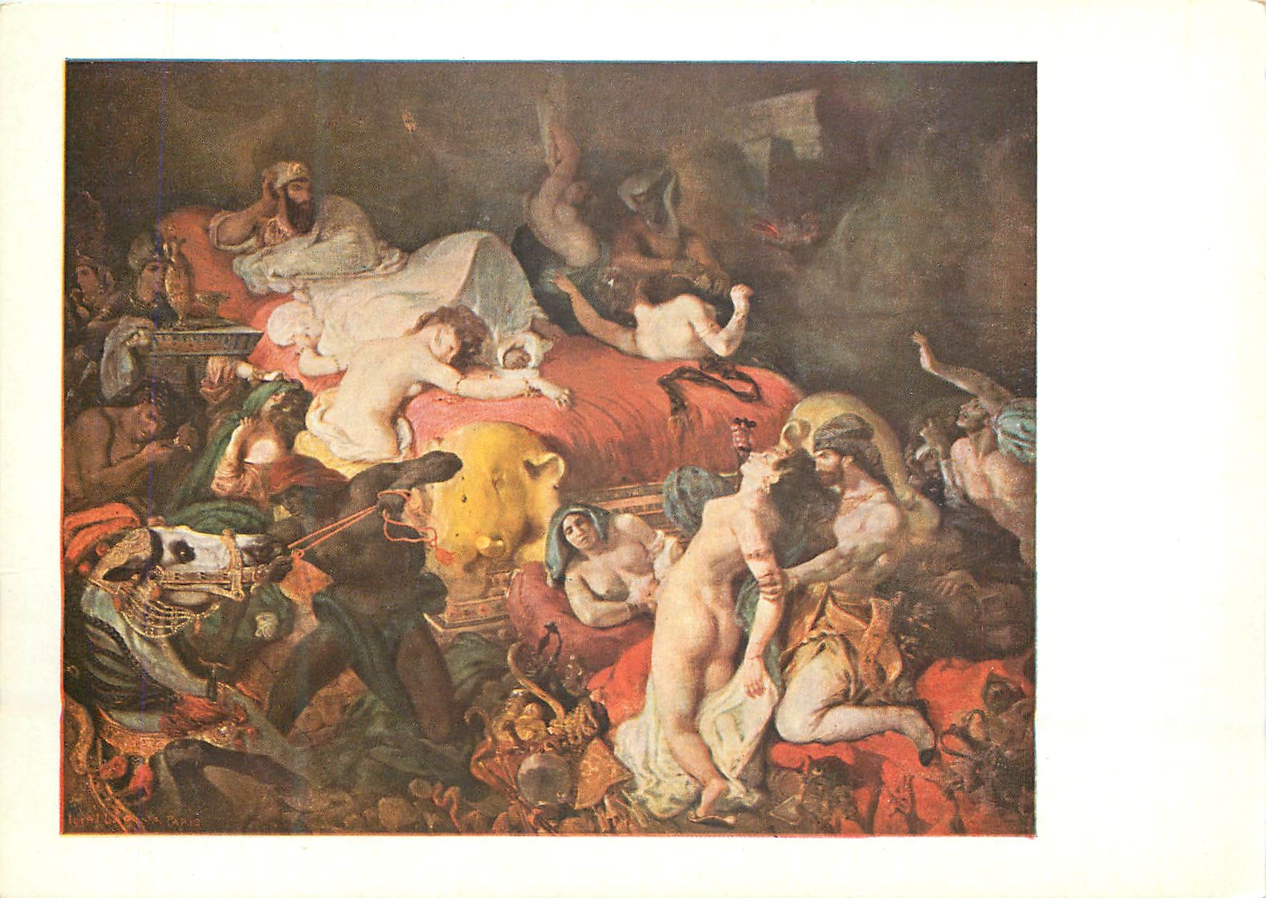 CPM Eugene delacroix (1798 1863) la mort de satdanapale