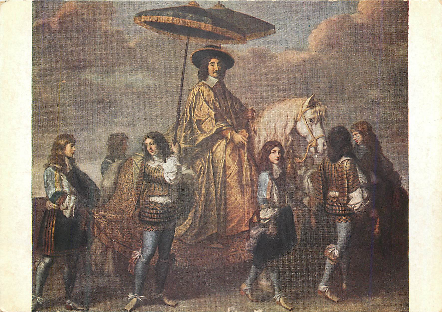 CPM Charles le brun (1619 1690) le chancelier sequier au cortege de l'entree de la reine marie therese a parie le 26 aou