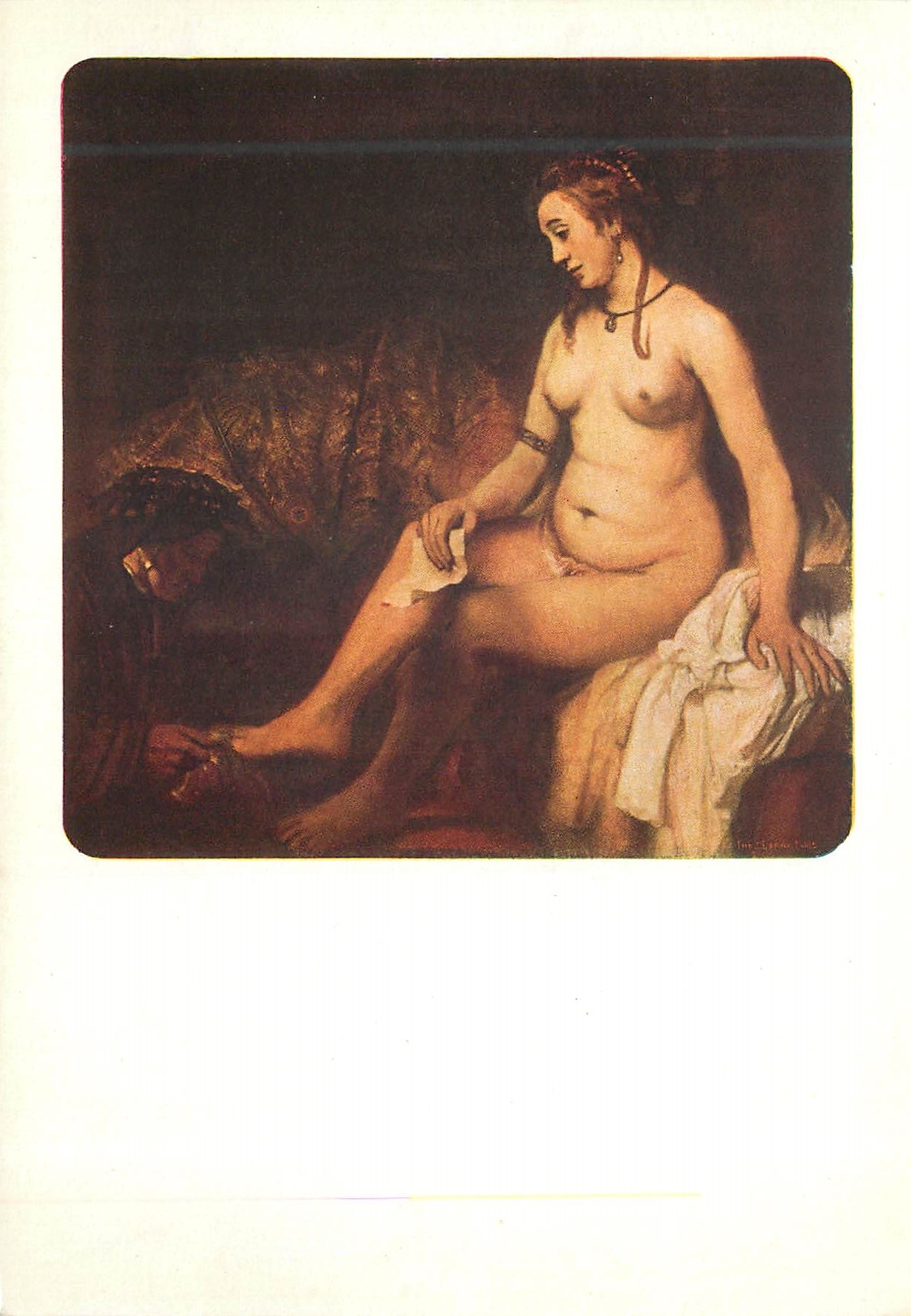 CPM Harmensz van ryn rembrandt (1606 1669) femme au bain dite bethsabee