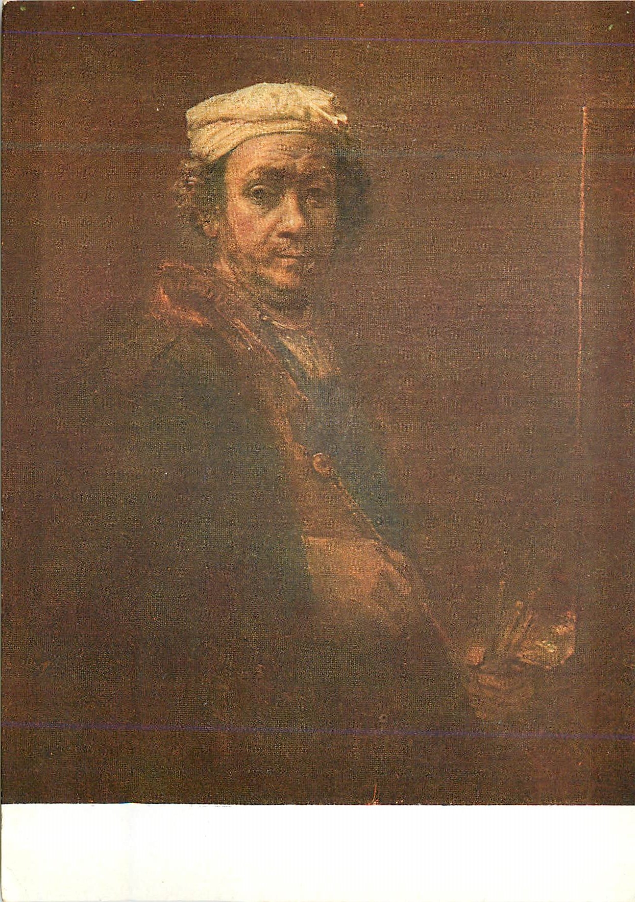 CPM Rambrandt harmensz van ryn (1606 1669) portrait de rembrandt age devant son chevalet