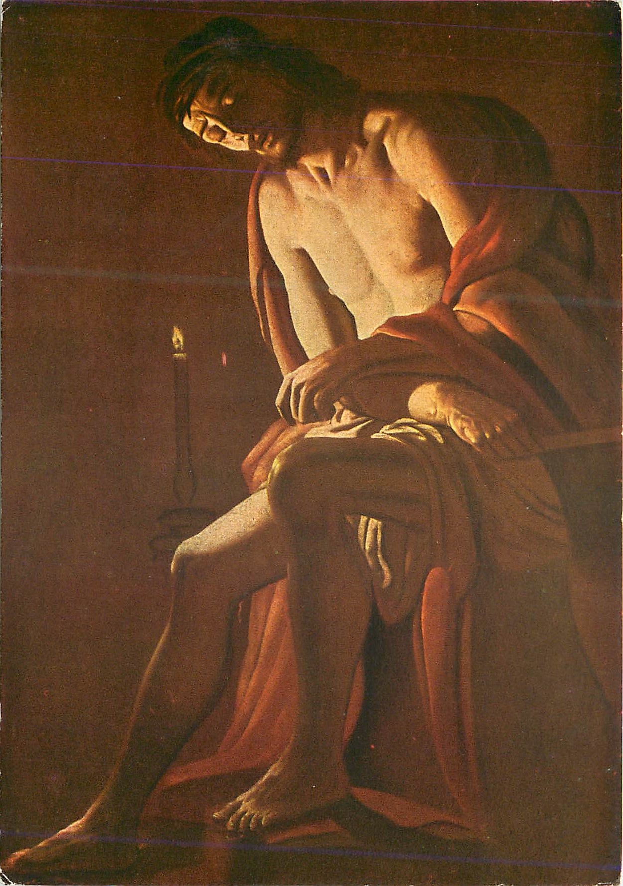 CPM Georges de la tour (1593 1652) christ de patience (vers 1620 1630)