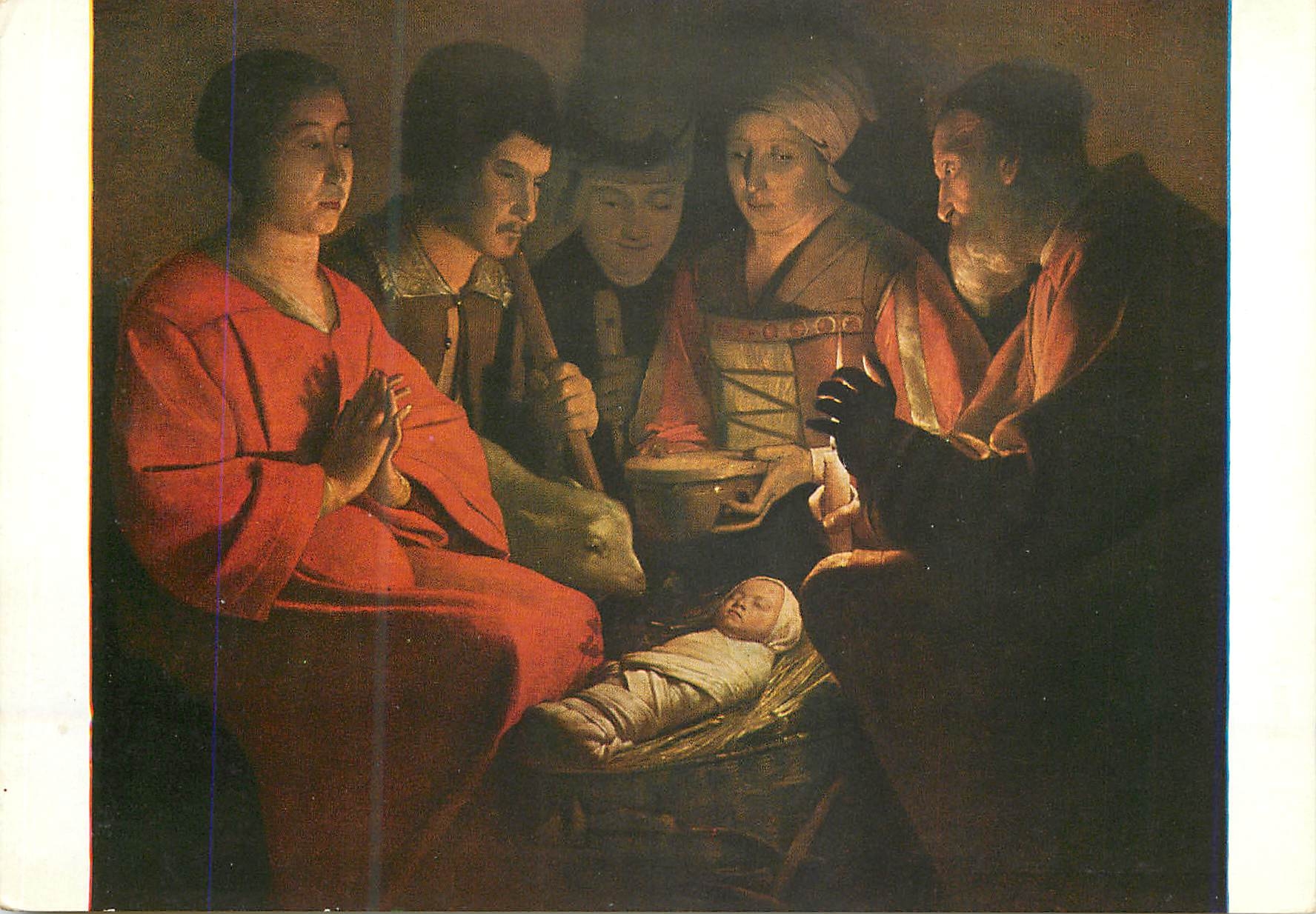 CPM Georges du menil de la tour (1592 1652) adoration des bergers