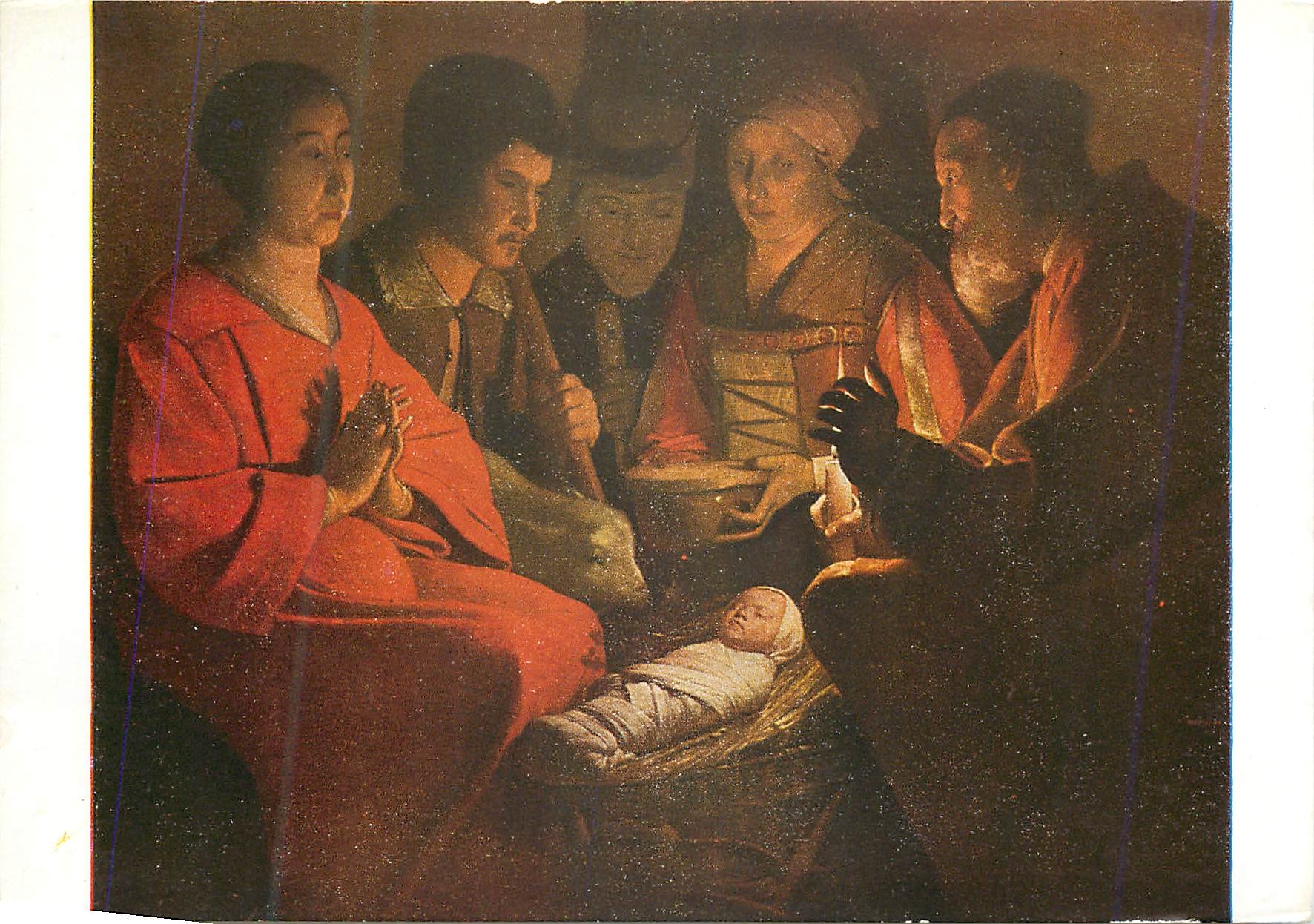 CPM Georges du menil de la tour (1592 1652) adoration des bergers
