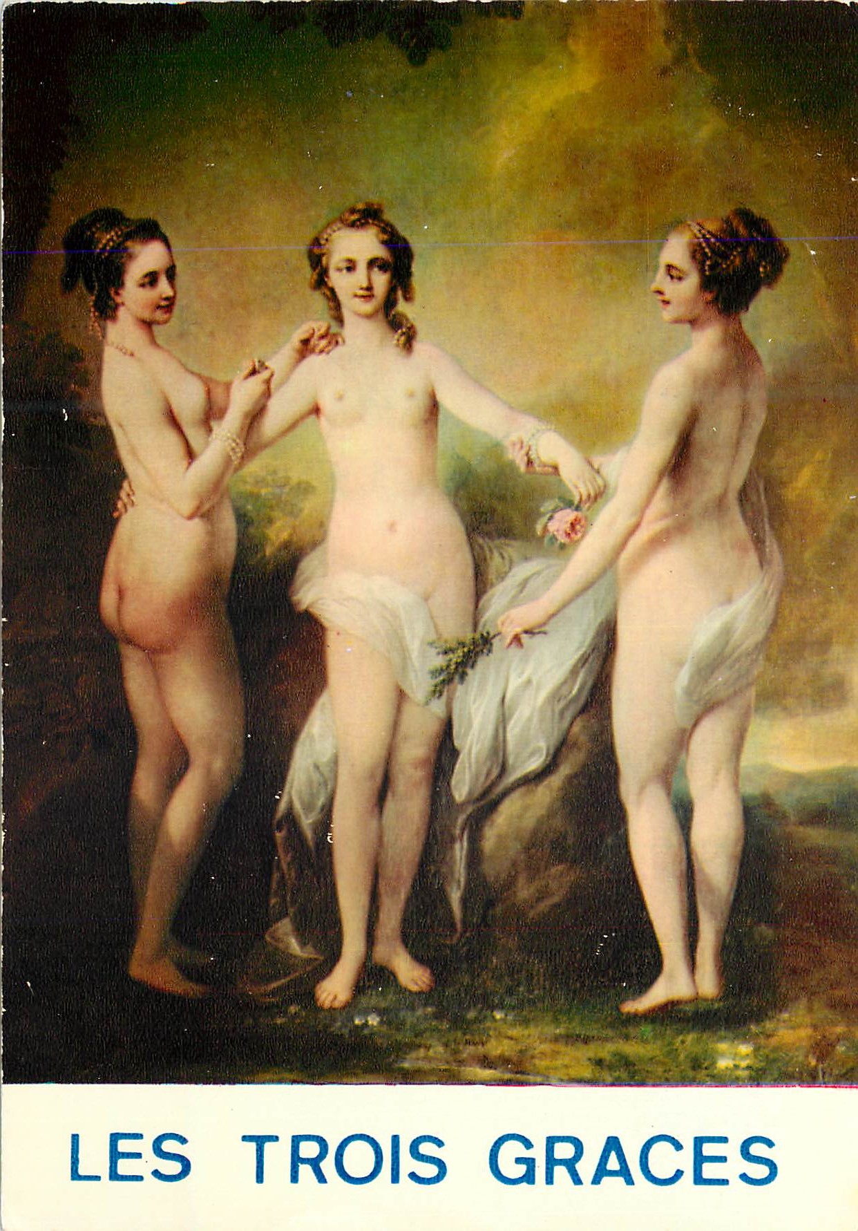 CPM Les portraits historiques les tois graces par van loo (chateau de chenonceaux)