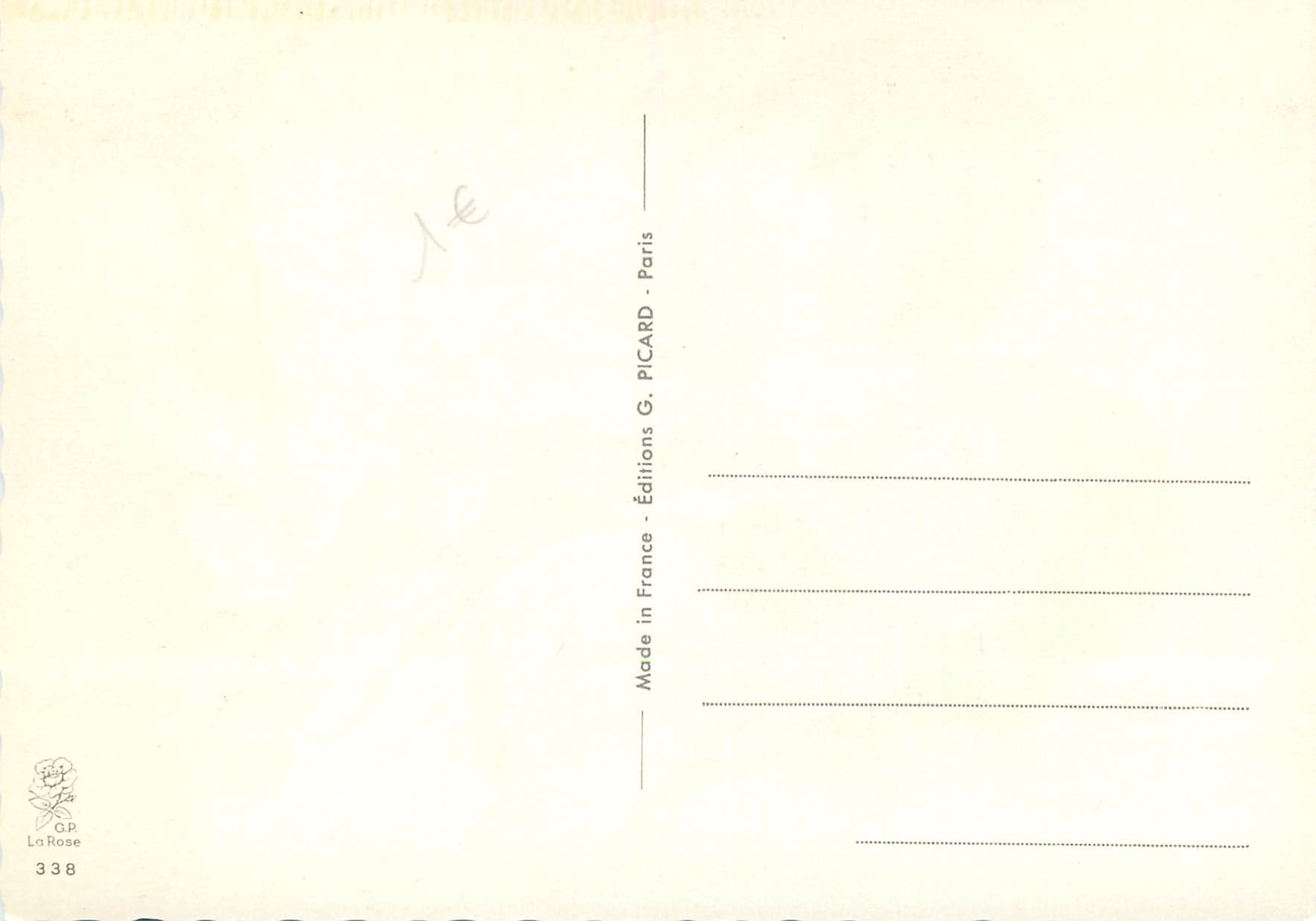 CPM 2 coeur s une chaumiere Enfants Telephone — Back