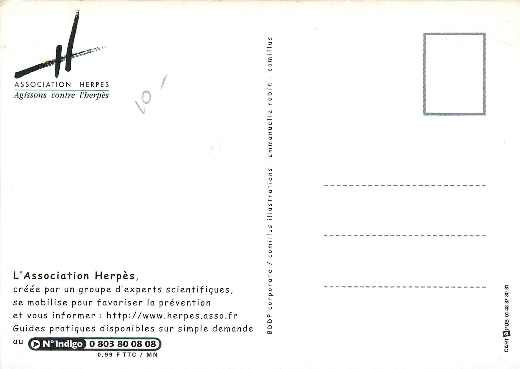 CPM L'herpes parlons ens — Verso