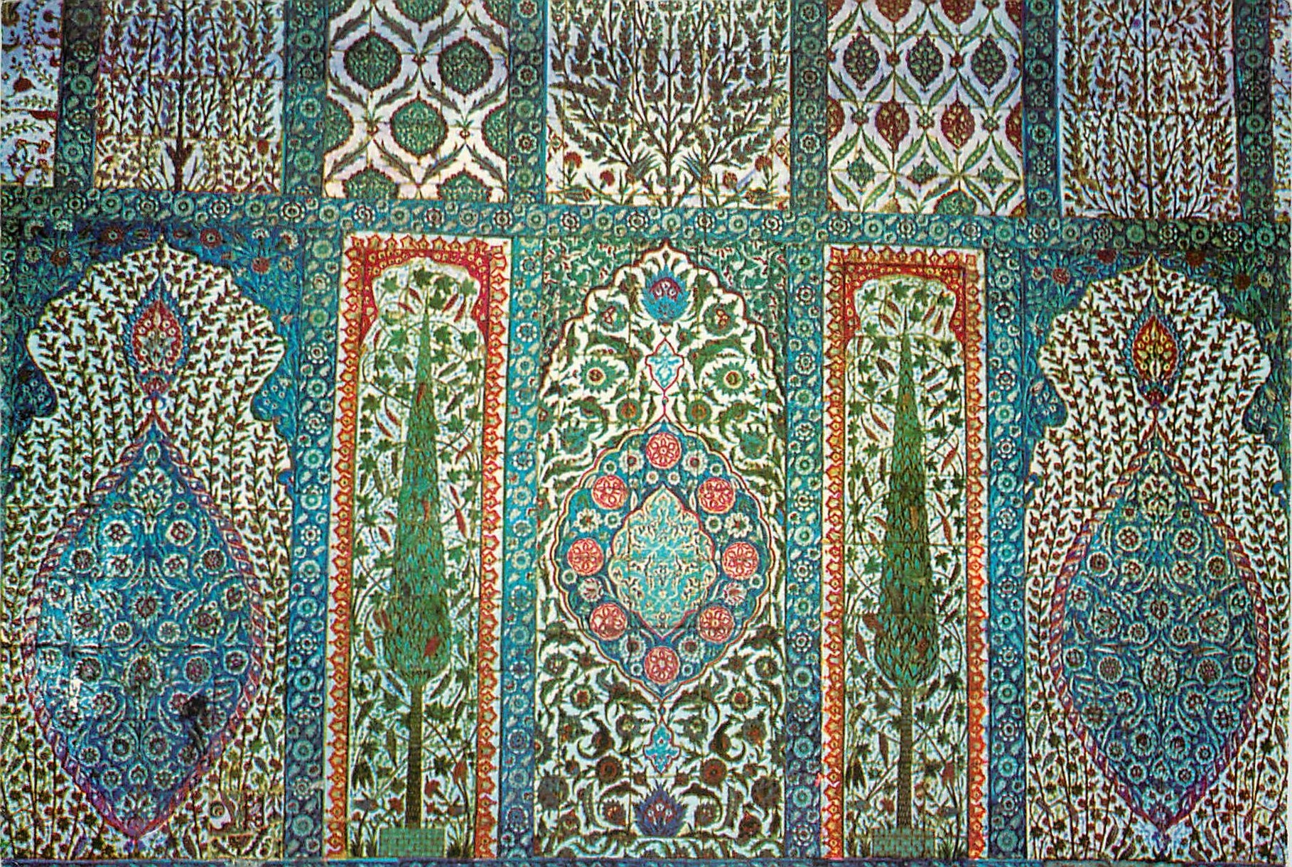 CPM Istanbul la moquee bleue porcelaine turque