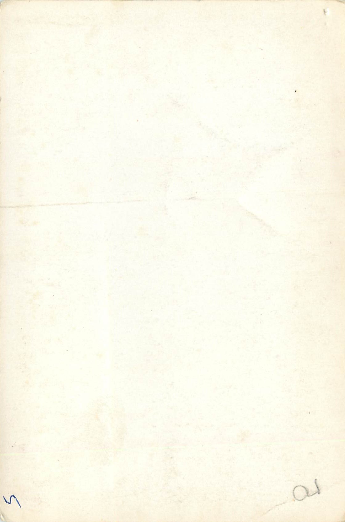CARTE PHOTO Eglise — Rückseite