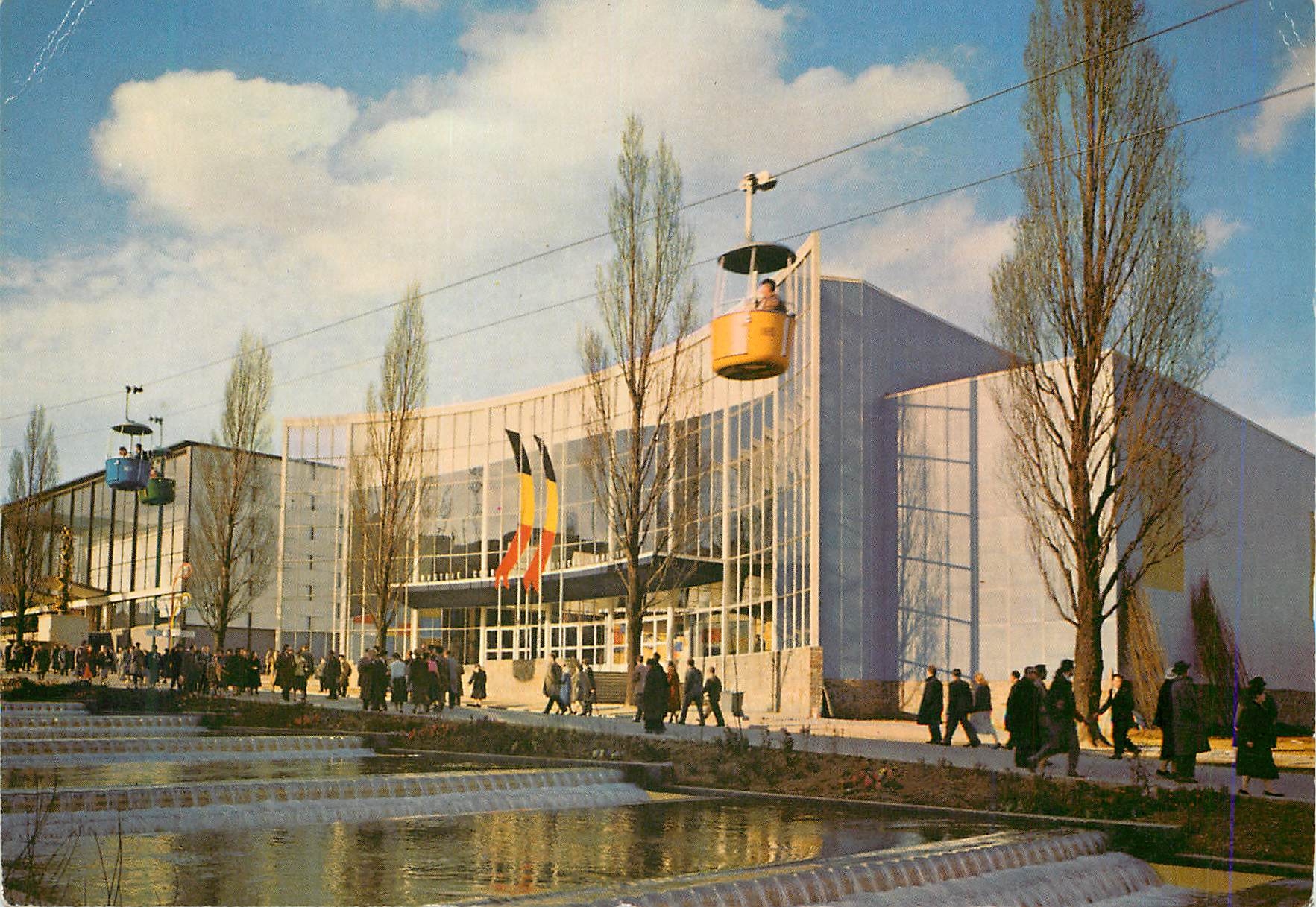 CPM Avenue de Belgique Exposition universelle de Bruxelles 1958