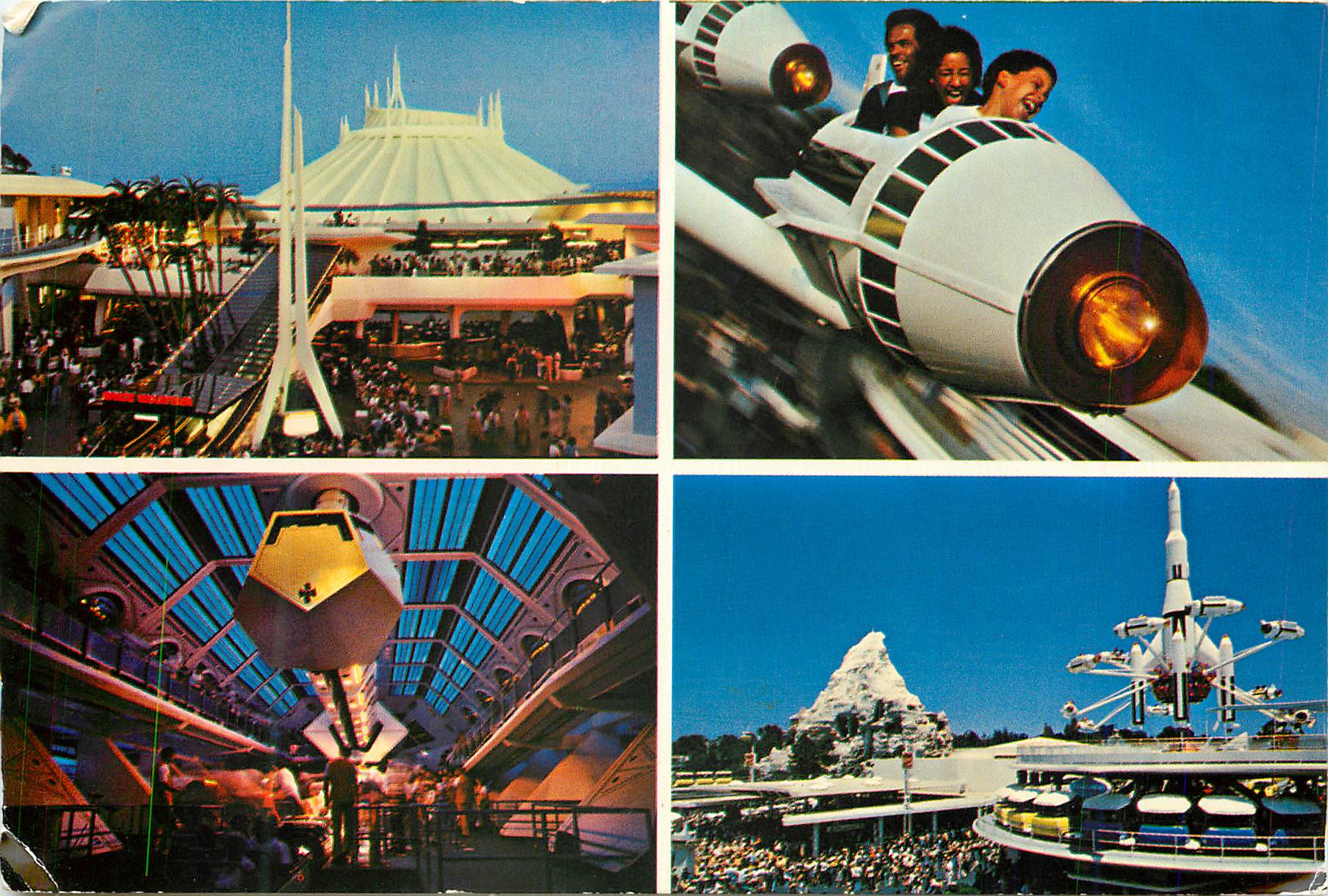 CPM Tomorrowland the incredible thrills of space mountain and a rocket Mickey