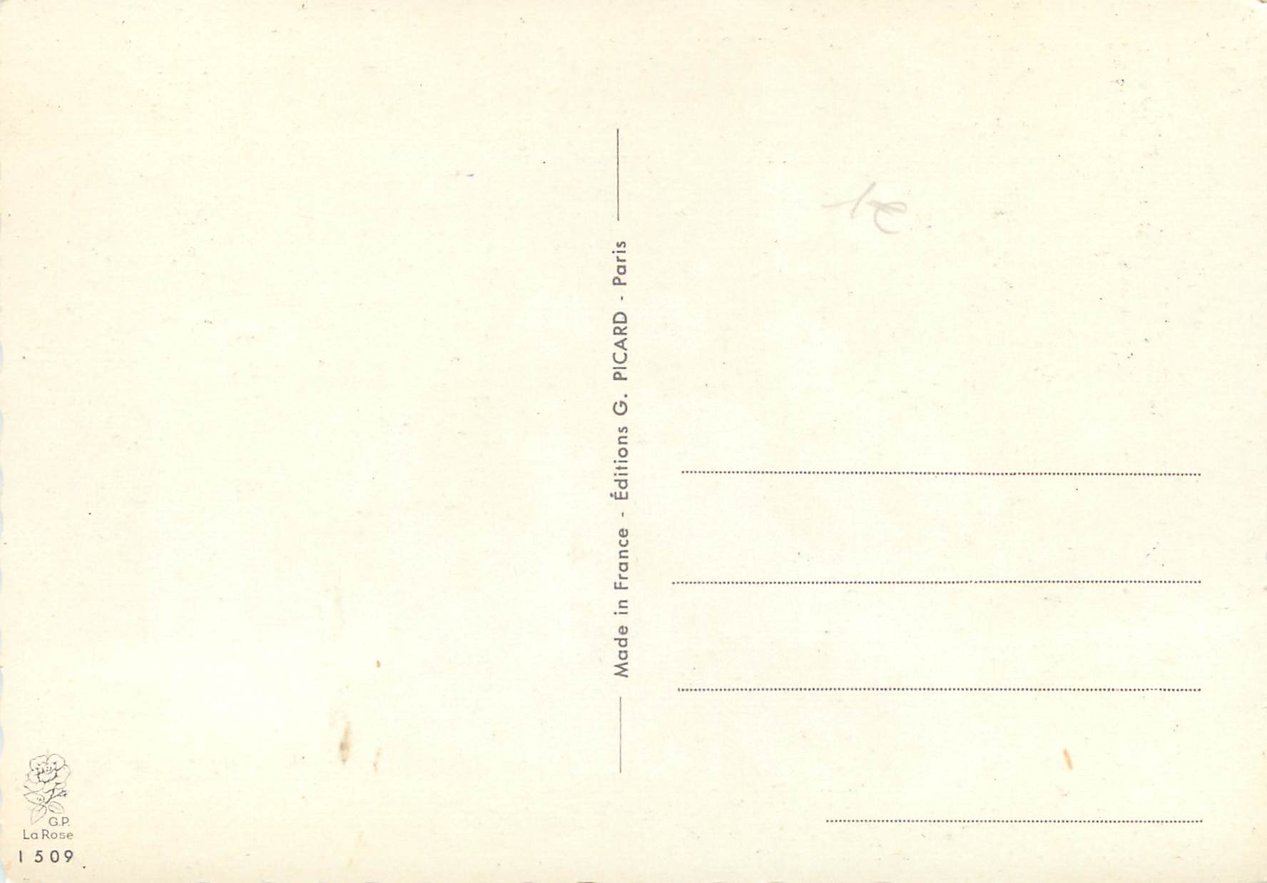 CPM Fleurs Muguet — Verso