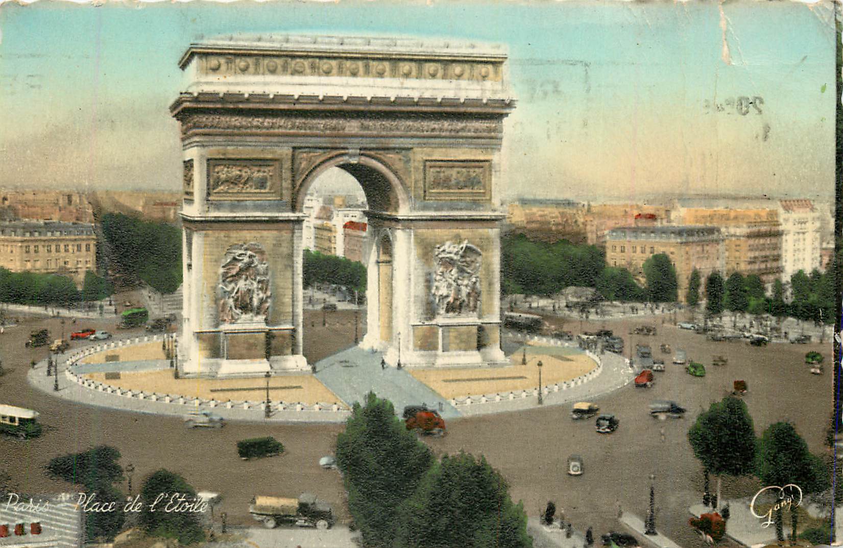 CPA Paris place de l'etoile