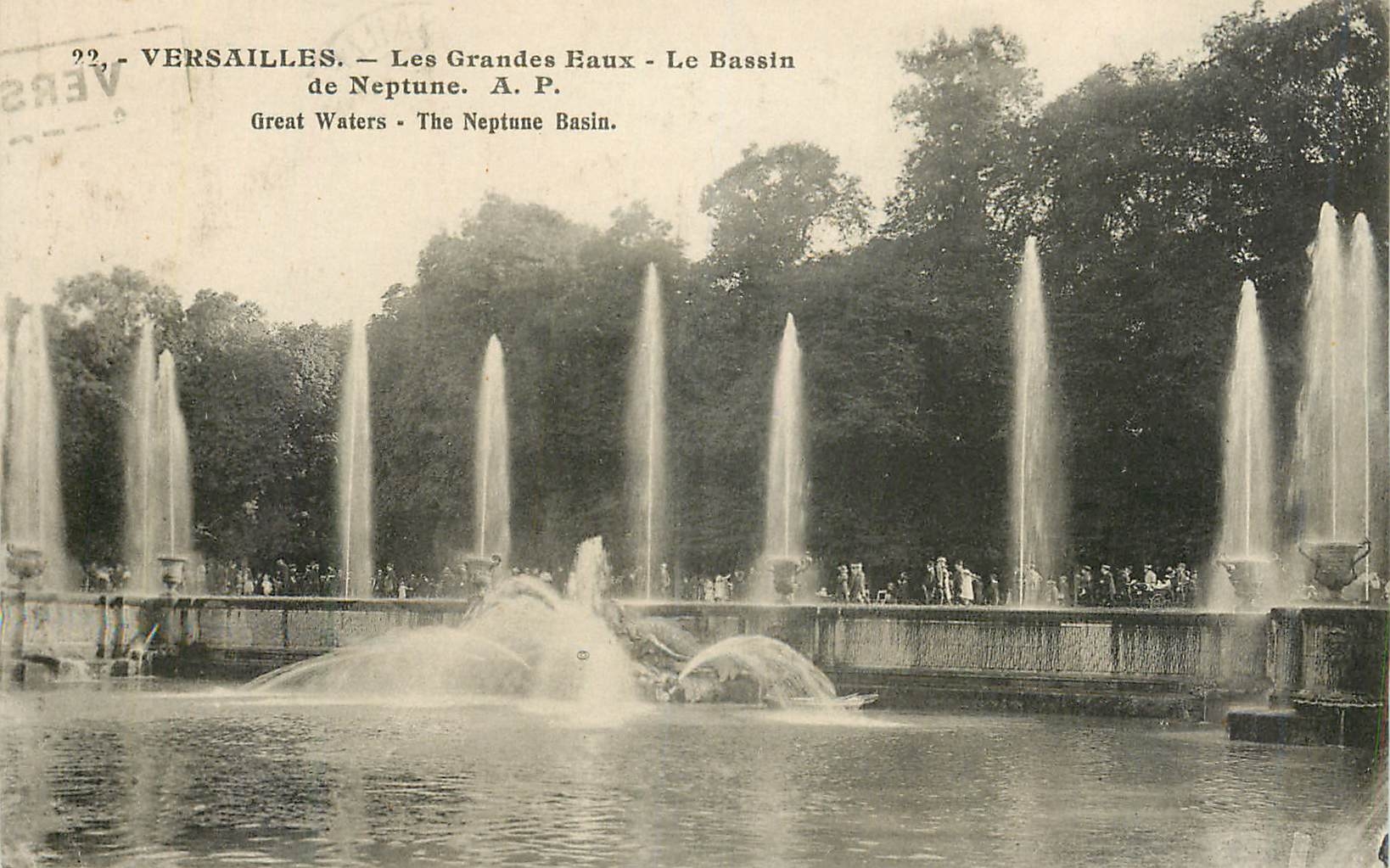 Versailles — Die Großen Fontänen — Der Bassin des Neptun — A.P.