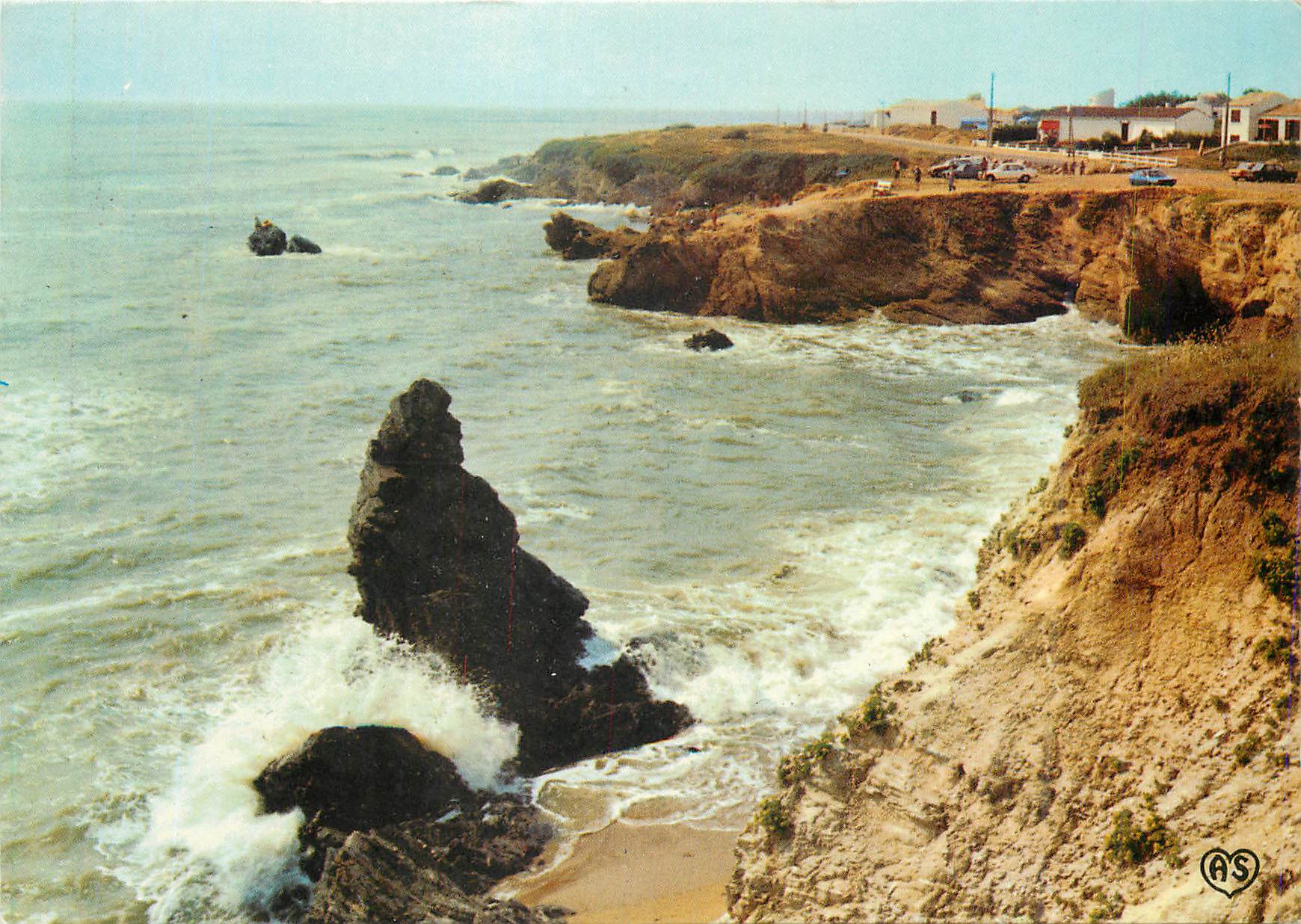 CPM Bretignoglles sur mer (Vendee)le rocher veronique par gros temps