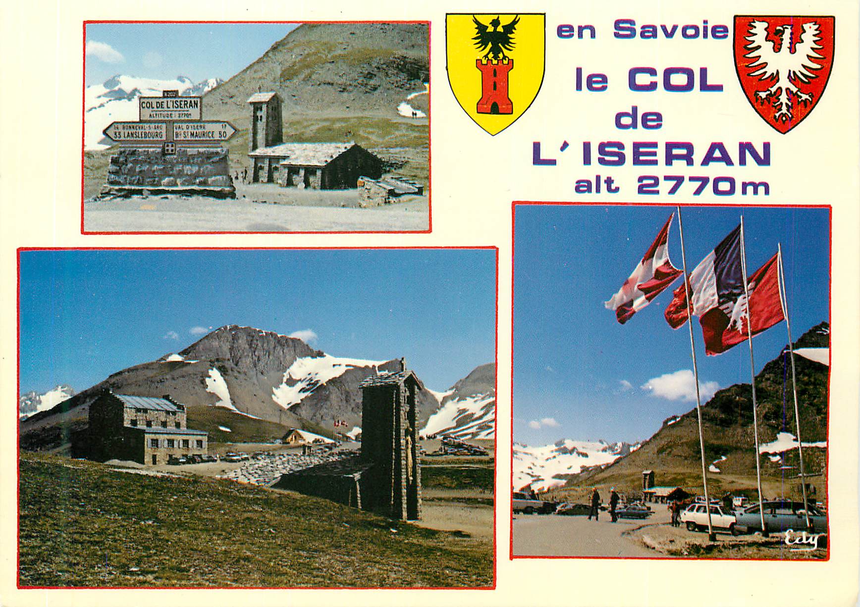 CPM En savoie le col de l'iseran alt 2770 m