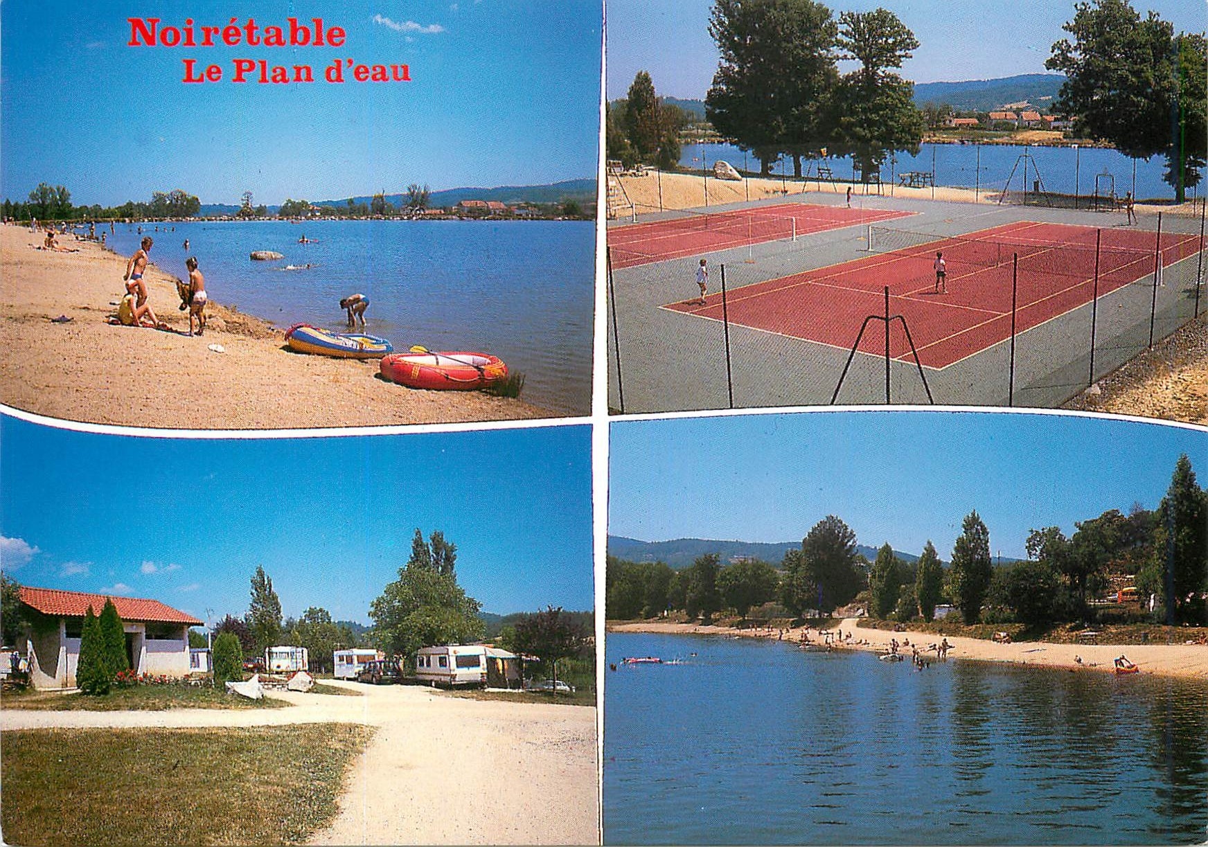 CPM Noiretable (Loire) alt 722 metres Tennis