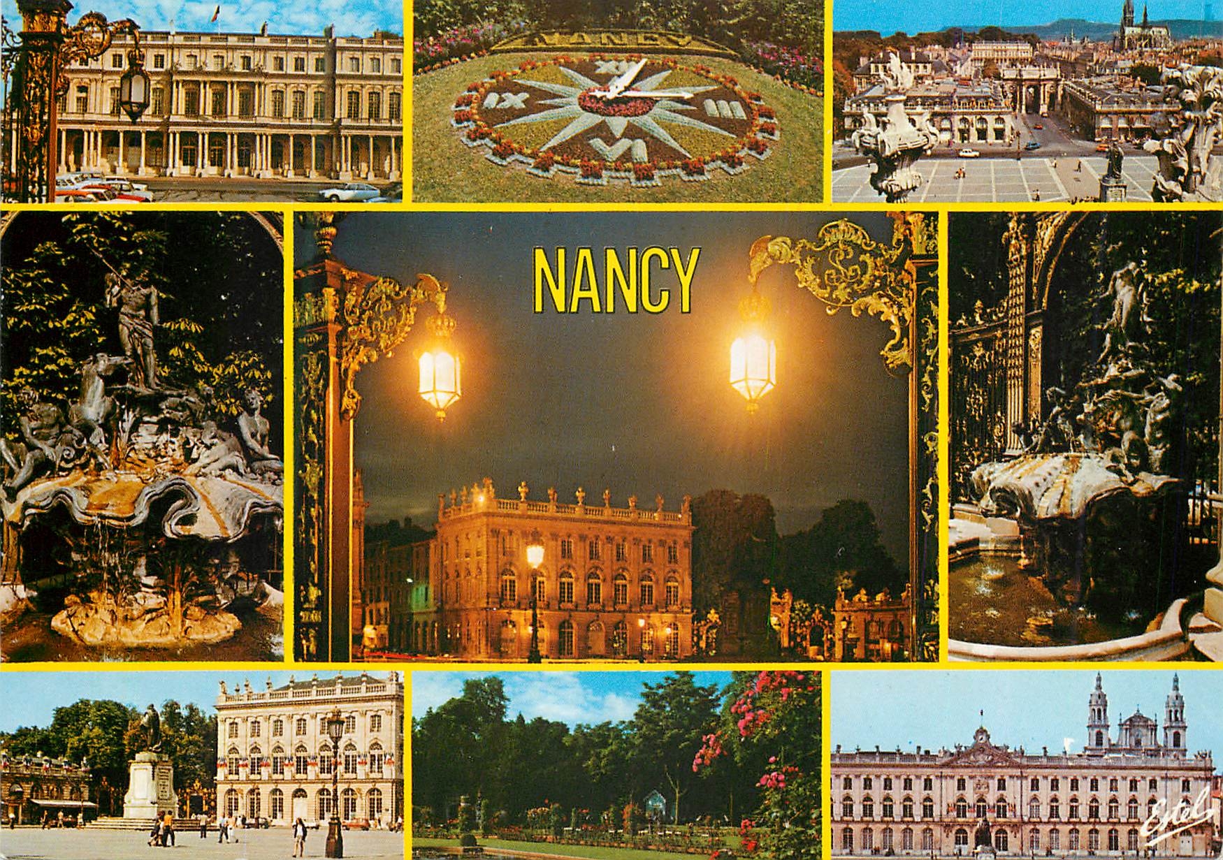 Nancy — vue panoramique et monuments — Éditions Estel