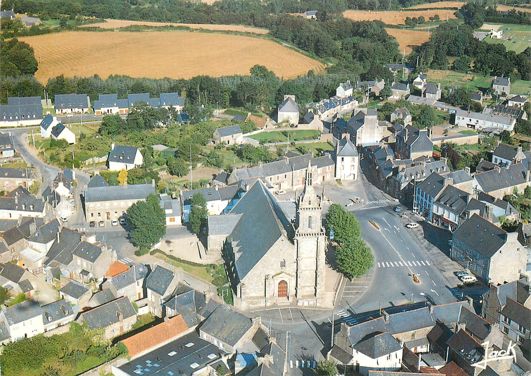 CPM Couleurs de bretagne plouaret vue aerienne