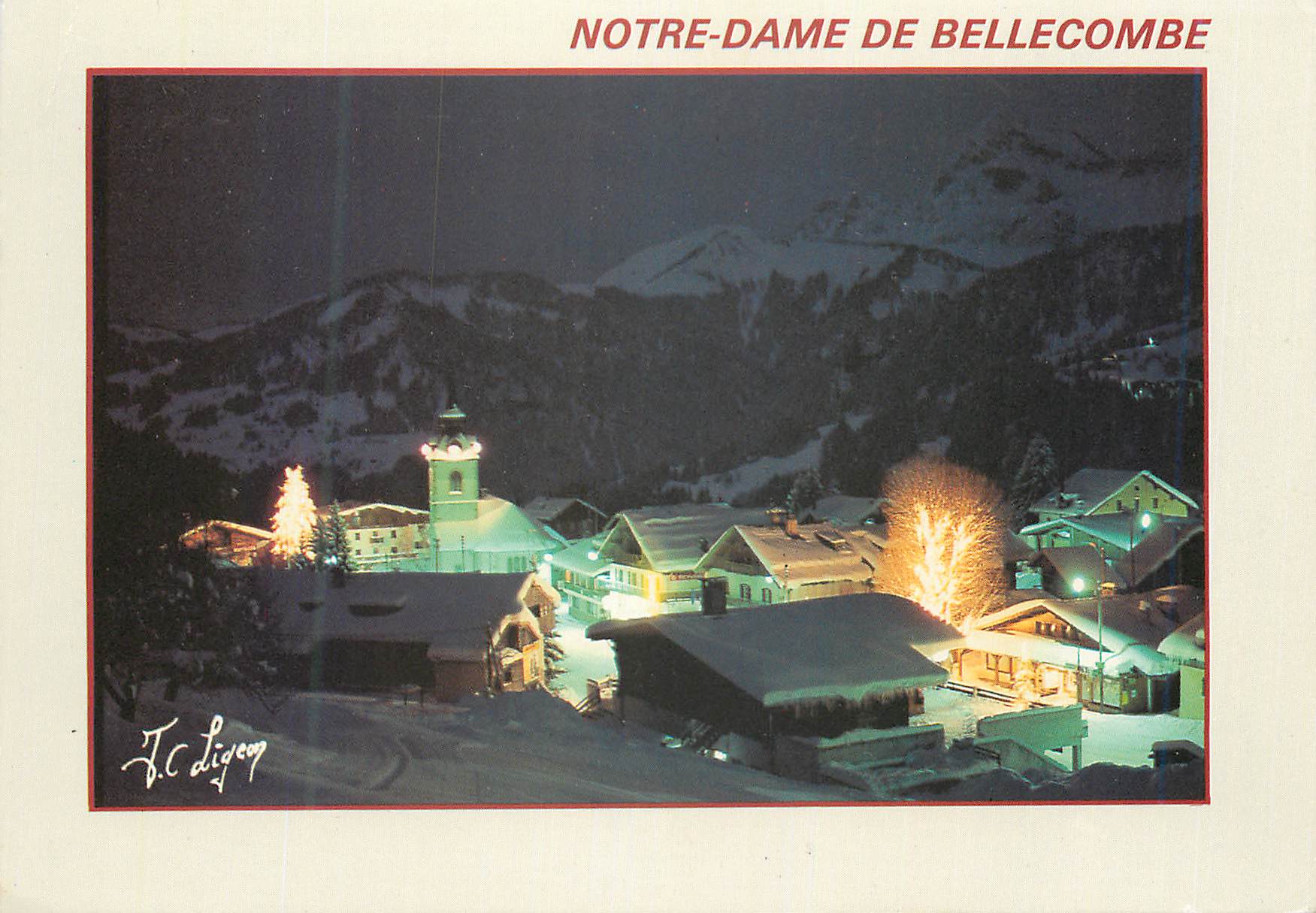 CPM N D de bellecombe (savoie france)