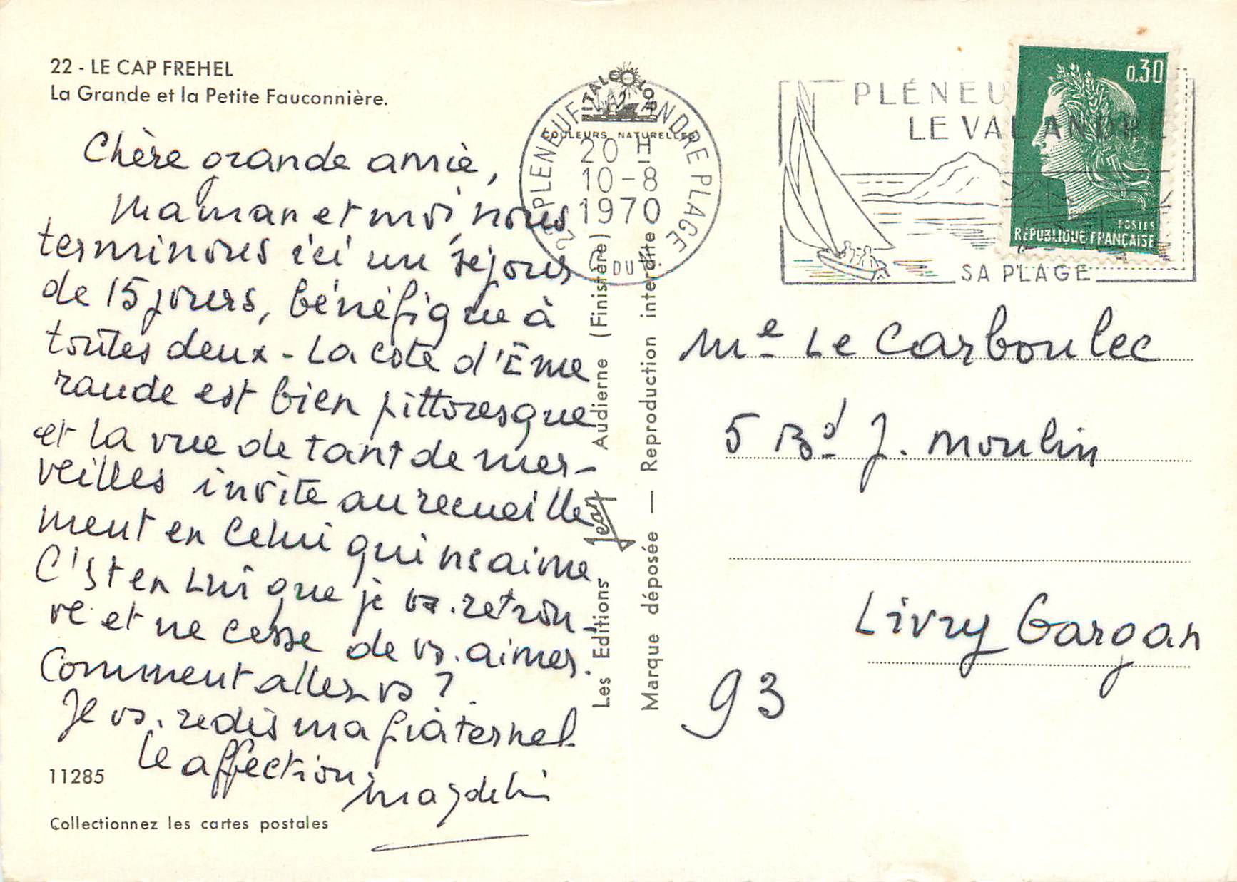 CPM Le cap frehel la grande et la petite fauconniere — Rückseite