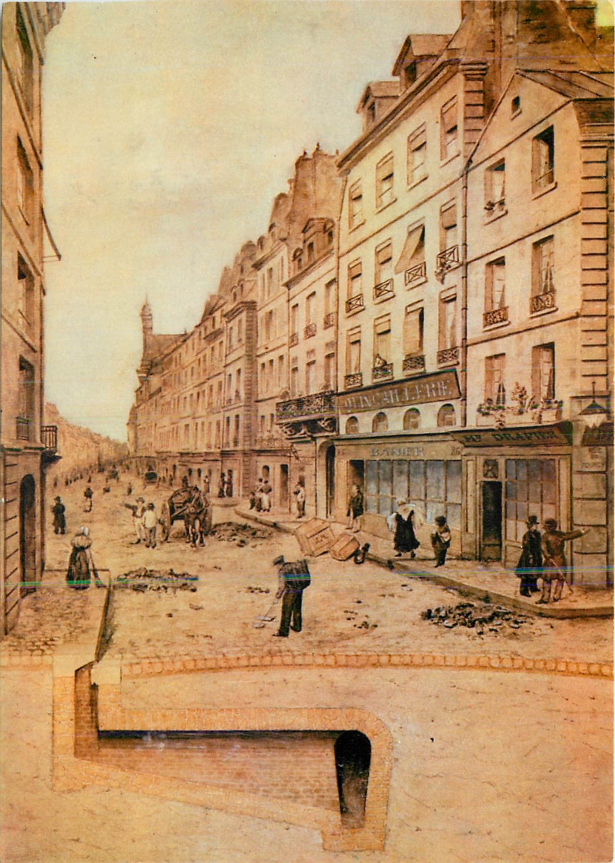 CPM Les Egouts de Paris egout de la rue saint antoine en 1830