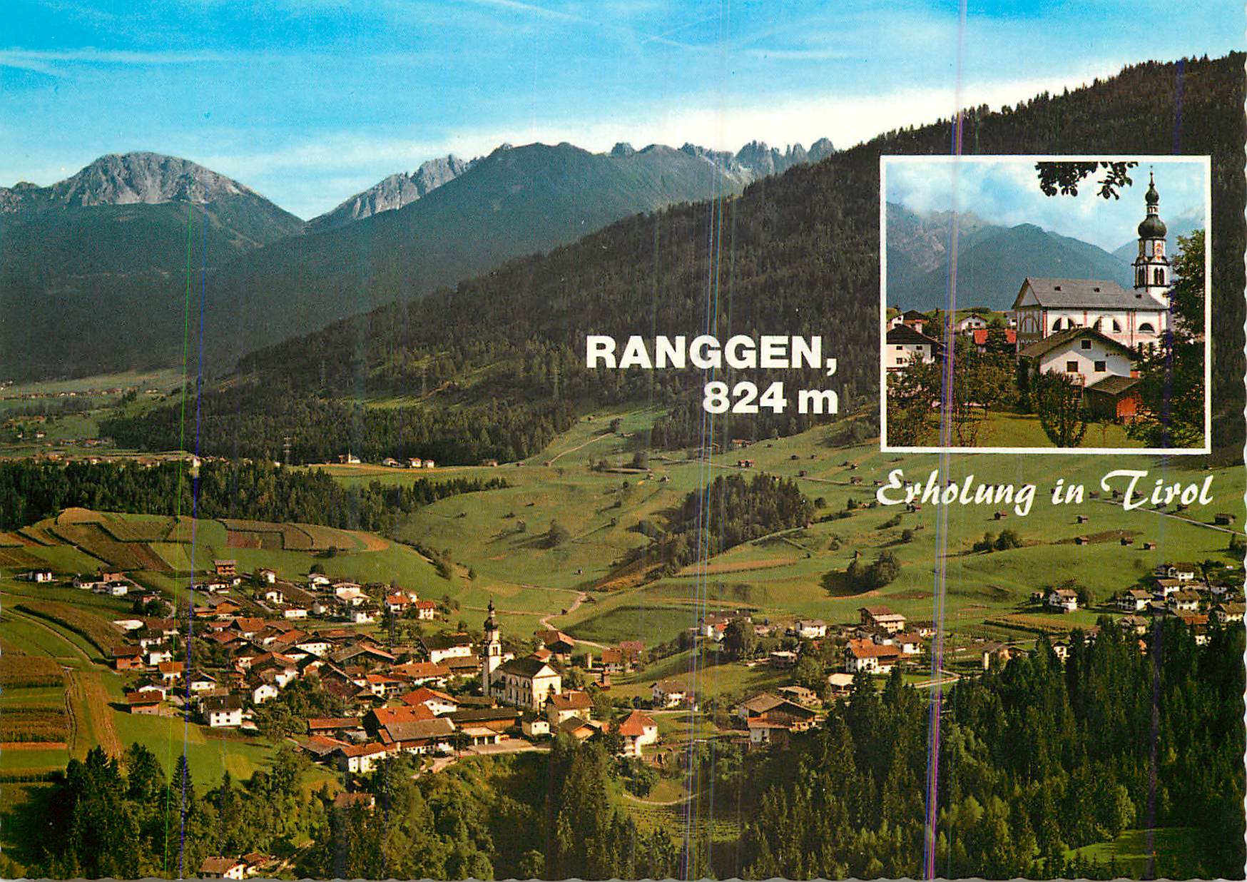 CPM Sommer und wintererholungsort Ranggen 824 m mit axamer lizum und kalkkogel 2808 m