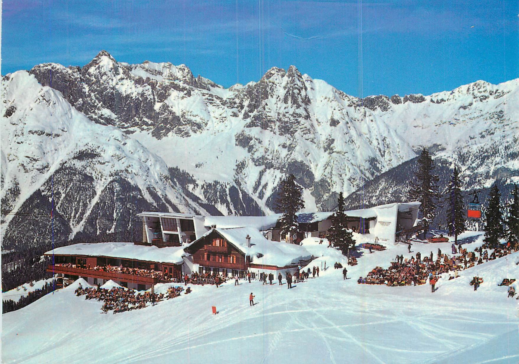 CPM Seefeld in Tirol schi und sonnenparadies robhutte 1763 m blick gegen wettersteingebirge