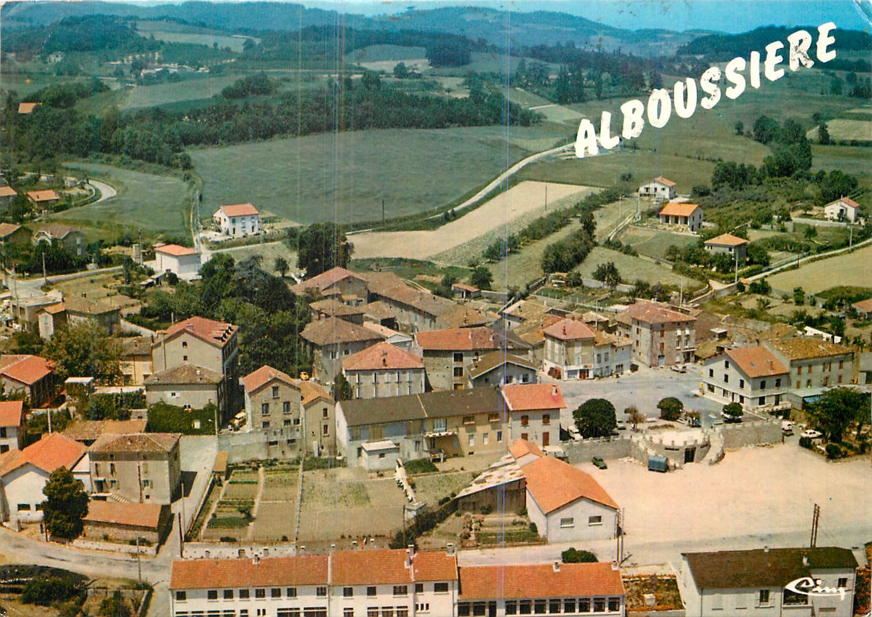CPM Alboussiere (Ardeche) vue generale aerienne