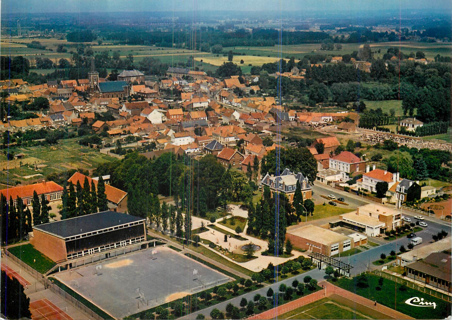 CPM Crespin (Nord) Vue generale aerienne