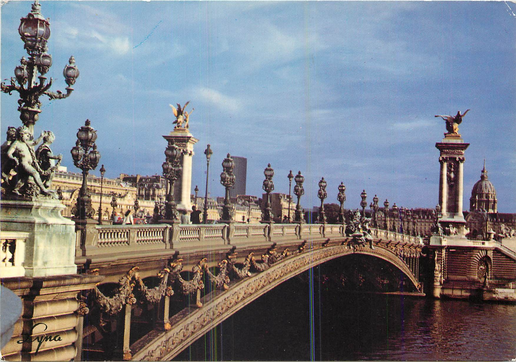 Pont Alexandre III — Hôtel des Invalides — Éditeur LYNÁ, n°1362