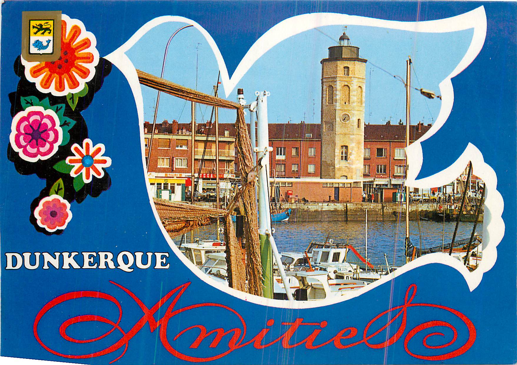 CPM Dunkerque (Nord) France Le Port et la Tour du Leughenaer
