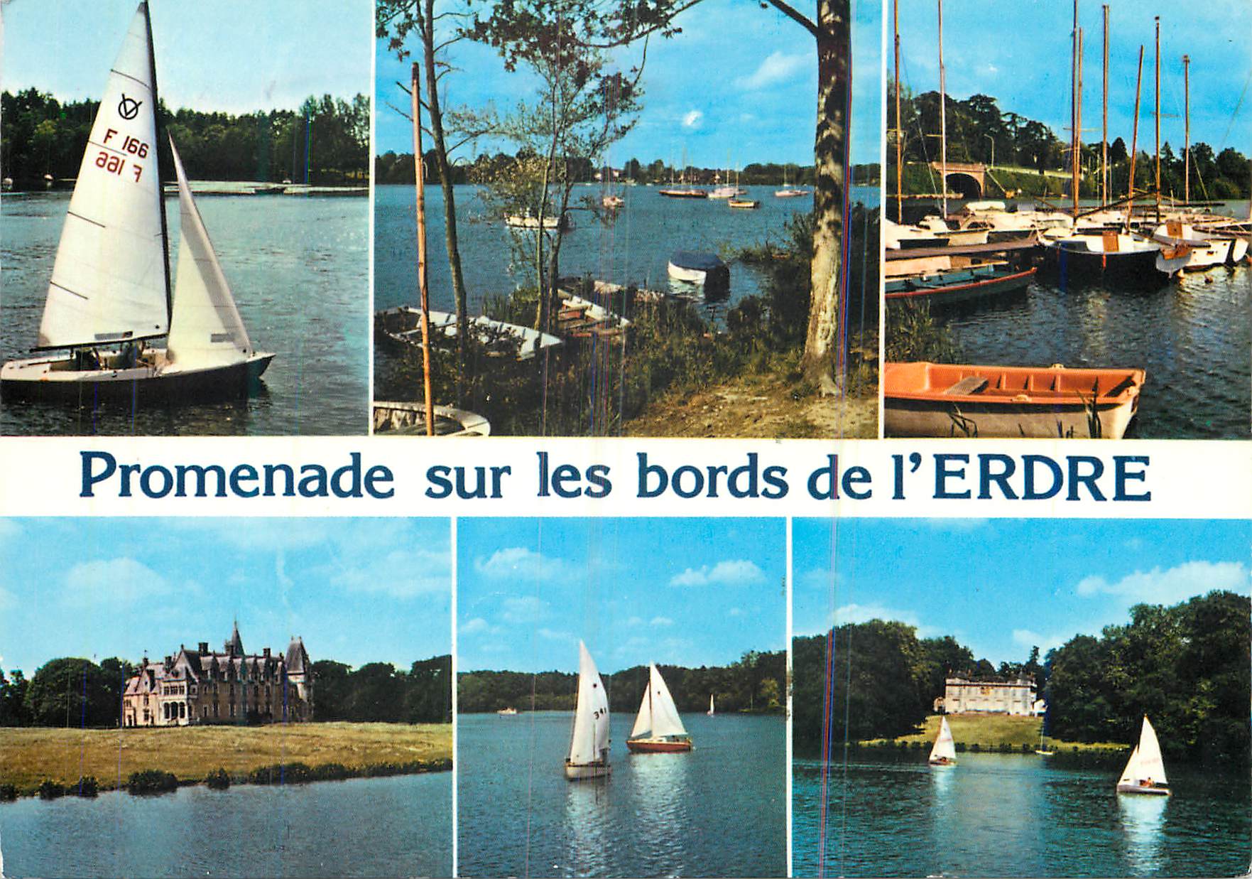 CPM Promenade sur les bords de l'Erdre Bateaux