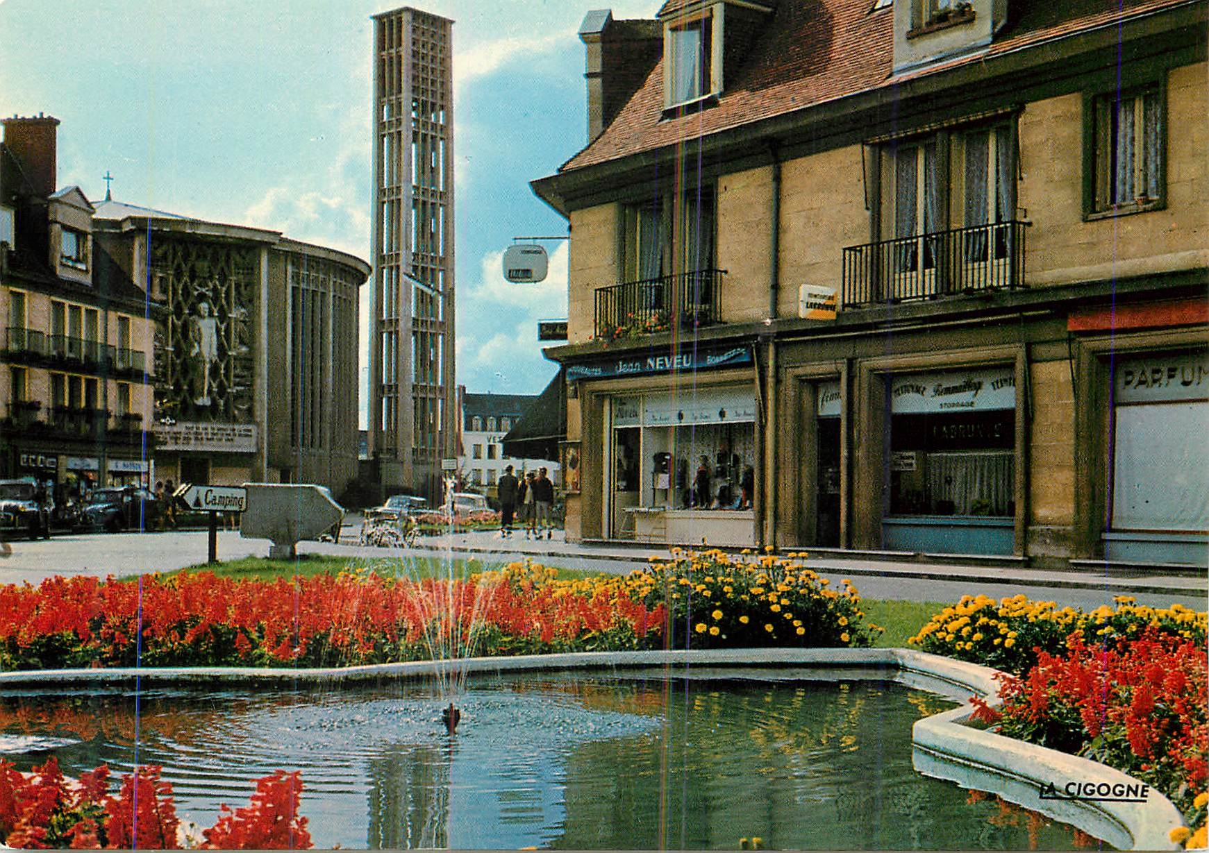 CPM Normandie Trance Yvetot Le Mail et l'Eglise