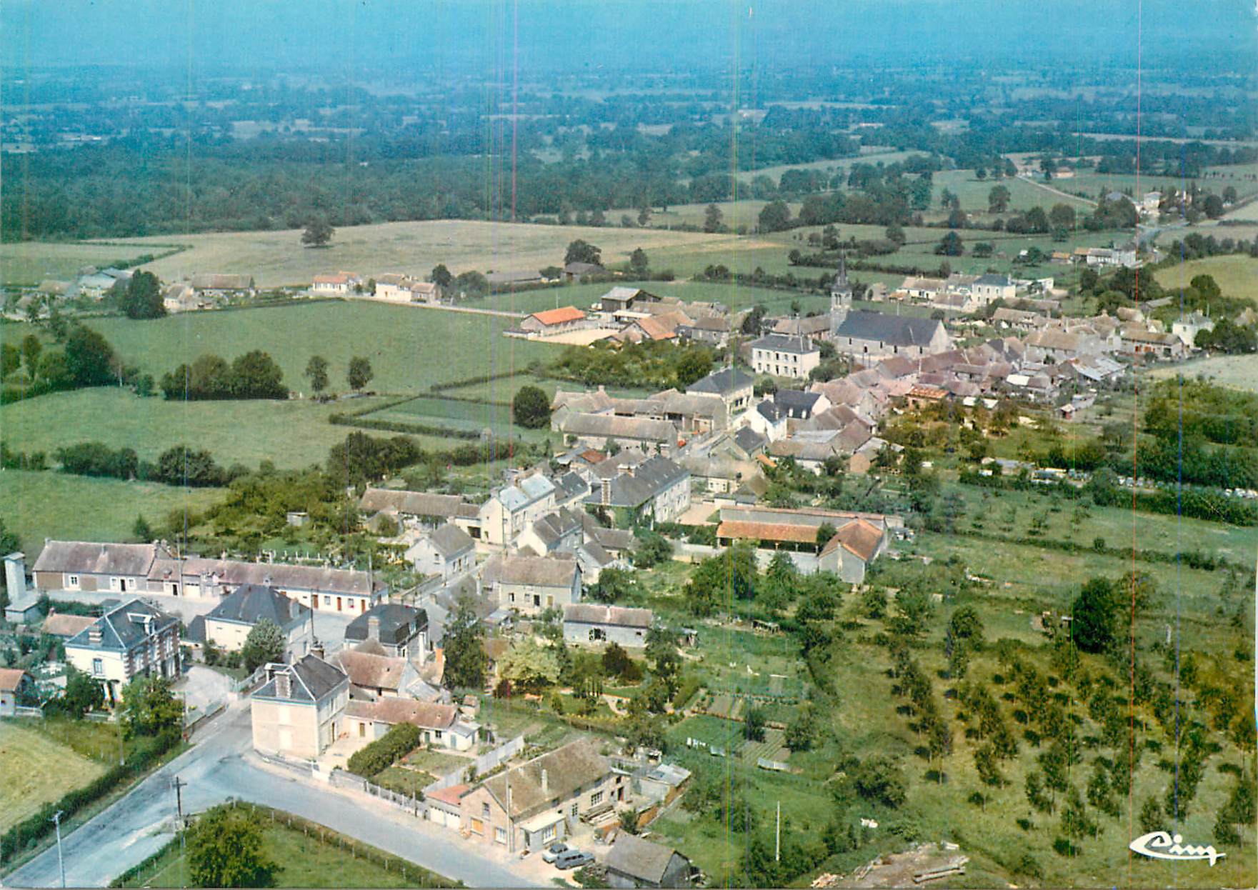 CPM La Fresnaye-sur-Chedouet (Sarthe) Vue generale aerienne