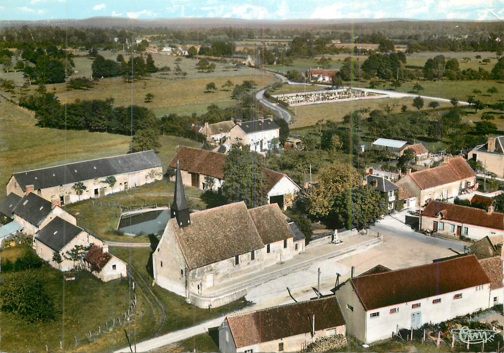 Hauteurive — Vue aérienne — Combièr Imprimeur