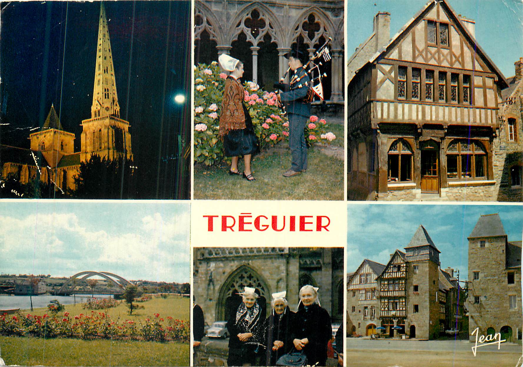 CPM La Bretagne Treguier La Cathedrale vue de nuit