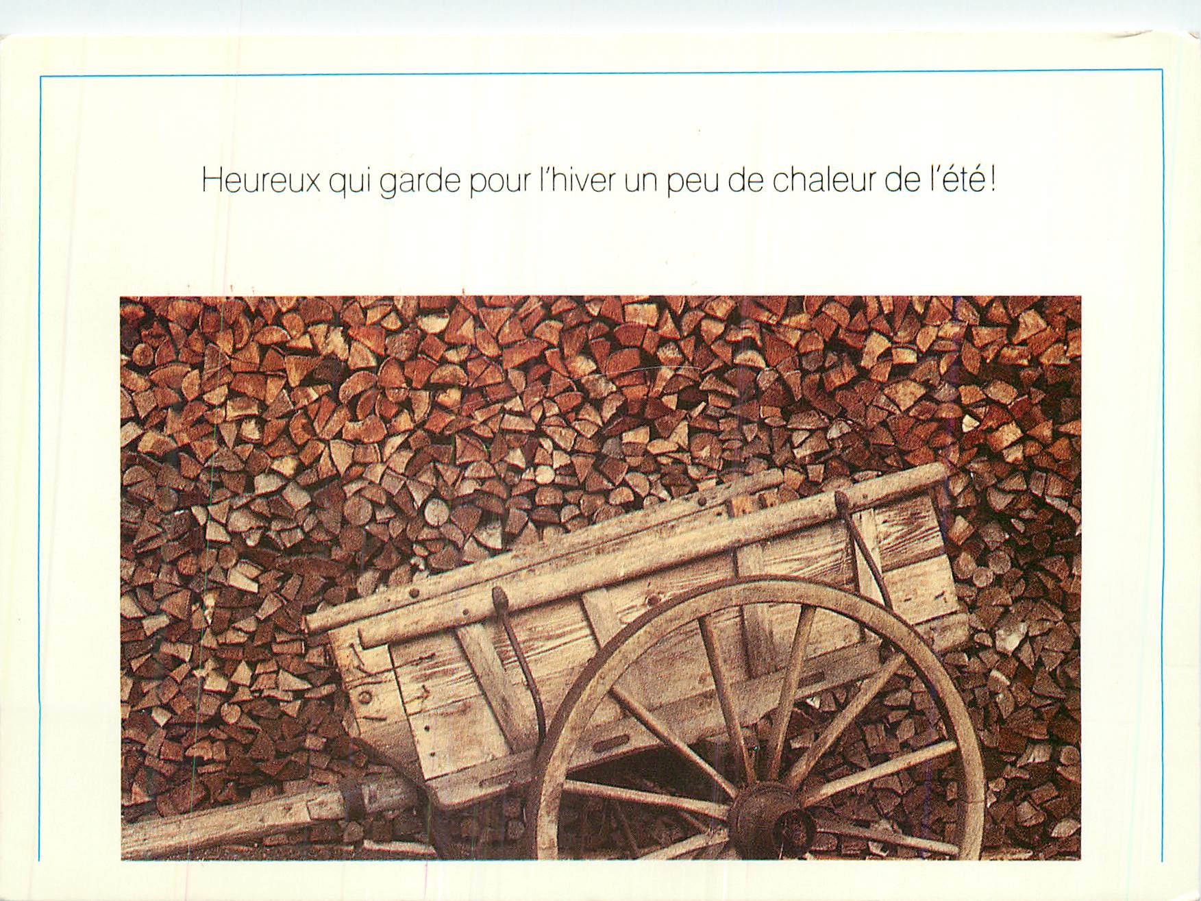CPM Heureux qui garde pour l'hiver un peu de chaleur de l'ete