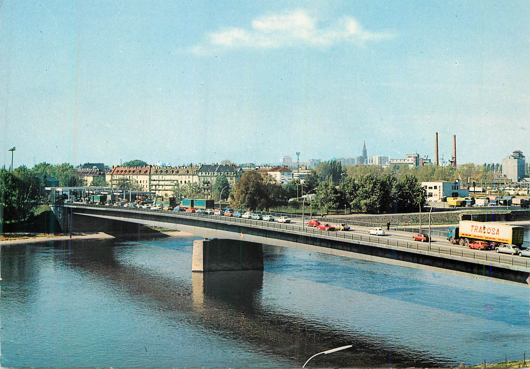 CPM Strasbourg (Bas-Rhin) Le Pont de l'Europe sur le Rhin