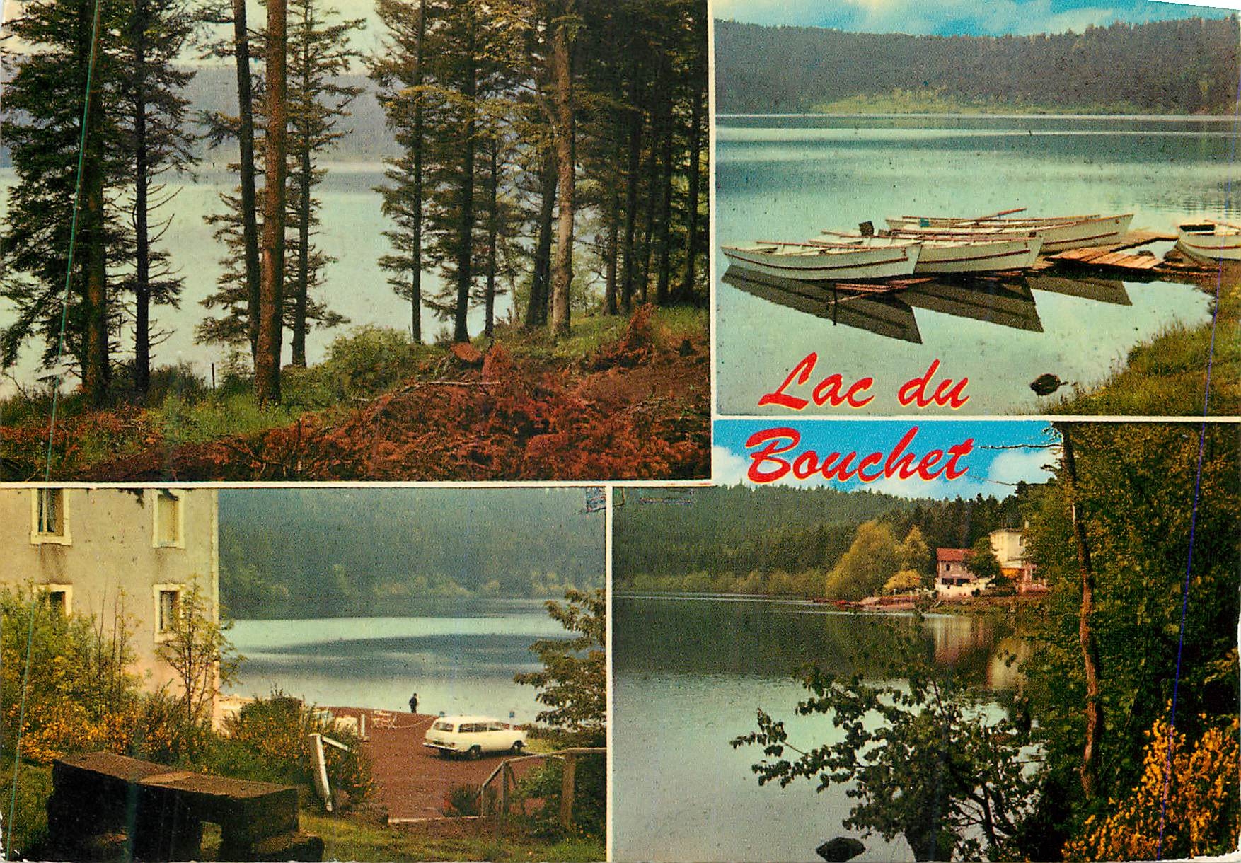 CPM Le Lac du Bouchet (Haute-Loire) Vues de l'Hotel du Lac et de l'Embarcadere