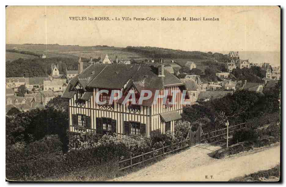 Veules les Roses CPA La villa Pente Cote Maison de Henri Lavedan